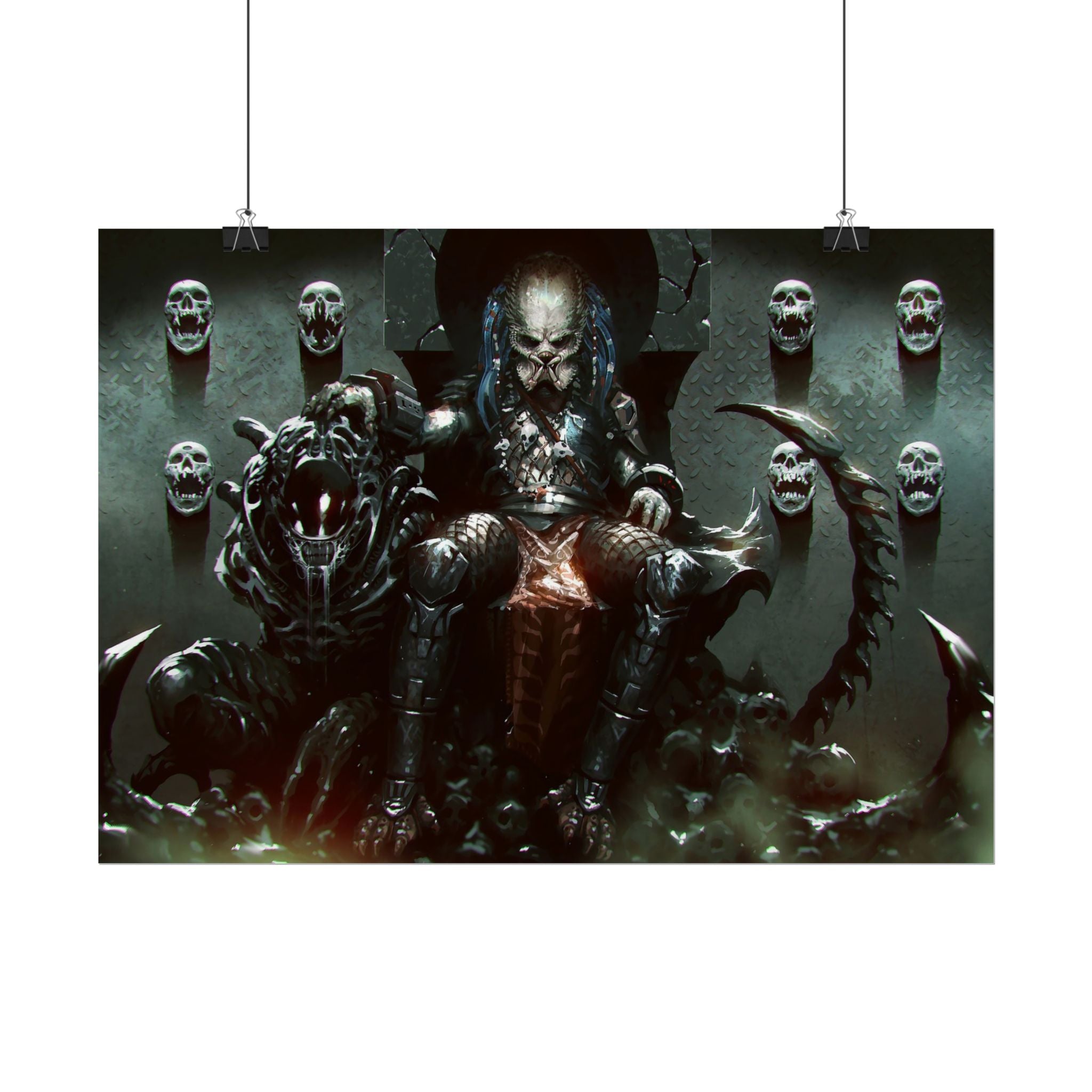 predator-alien-poster-art-xenomorph-movie-poster-print-alien-wall-art-sci-fi-home-decor-geek-wall-decor