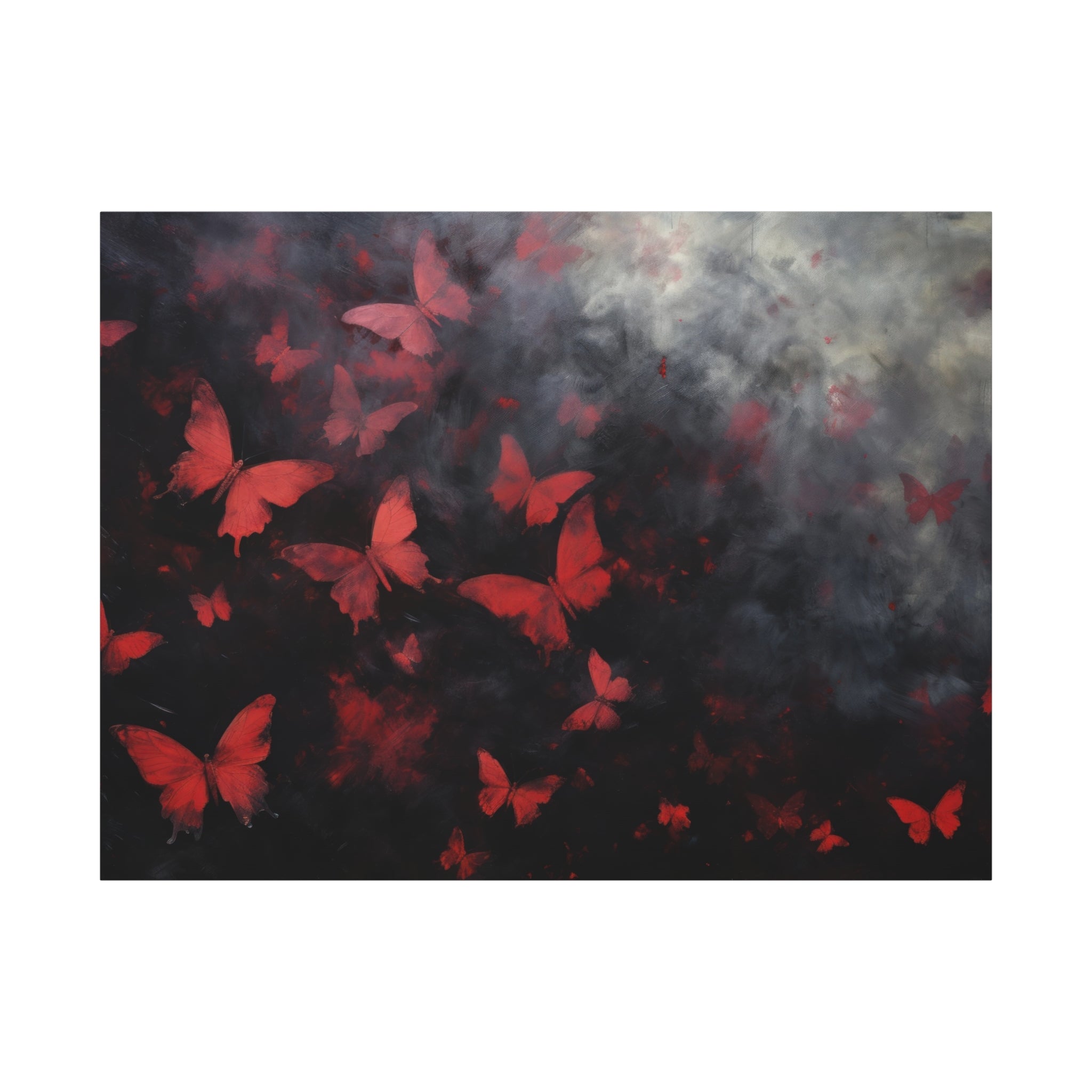 canvas-print-red-butterfly-brush-strokes-elegant-living-room-decor-housewarming-gift-canvas-wall-art-abstract-paintings