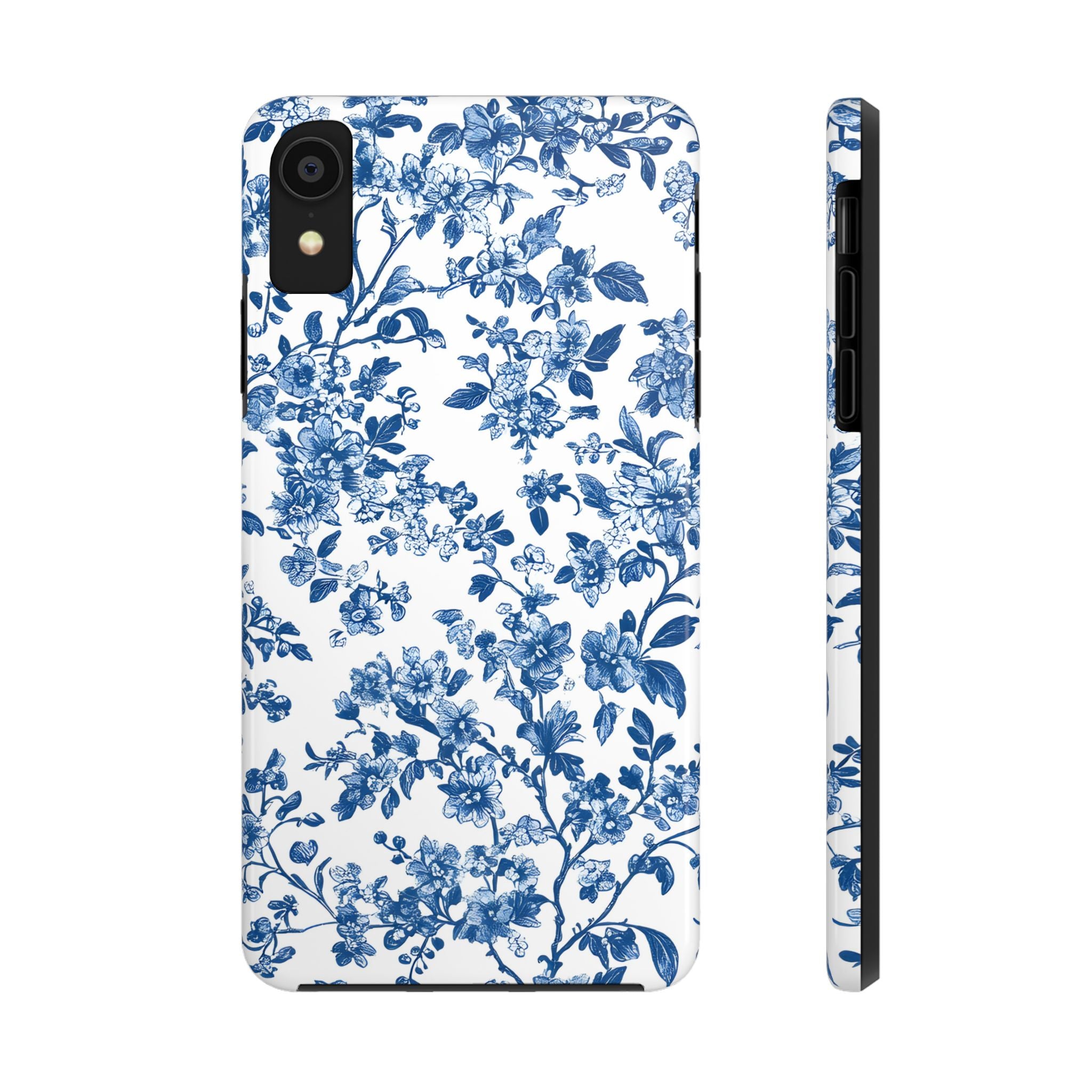 french-toile-floral-tough-iphone-case-blue-iphone-cover-protective-iphone-case-hard-shell-iphone-case-vintage-design-phone-ca