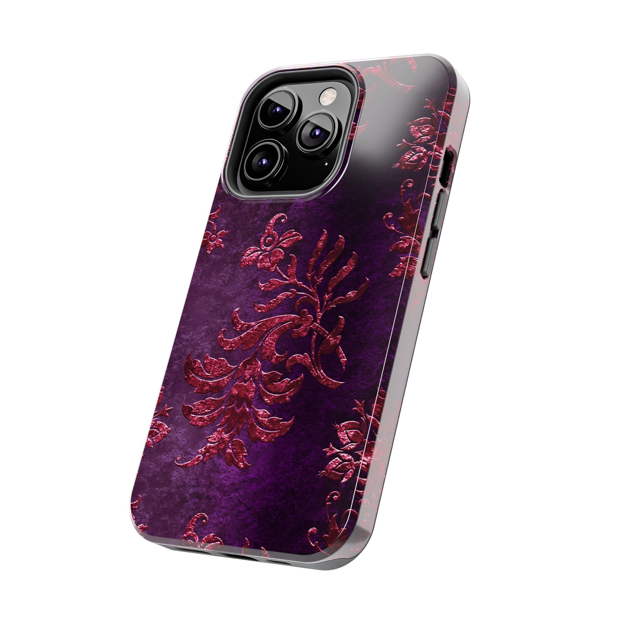 embossed-burgundy-velvet-tough-iphone-case-protective-iphone-cover-heavy-duty-iphone-case-rugged-phone-case-durable-smartphon
