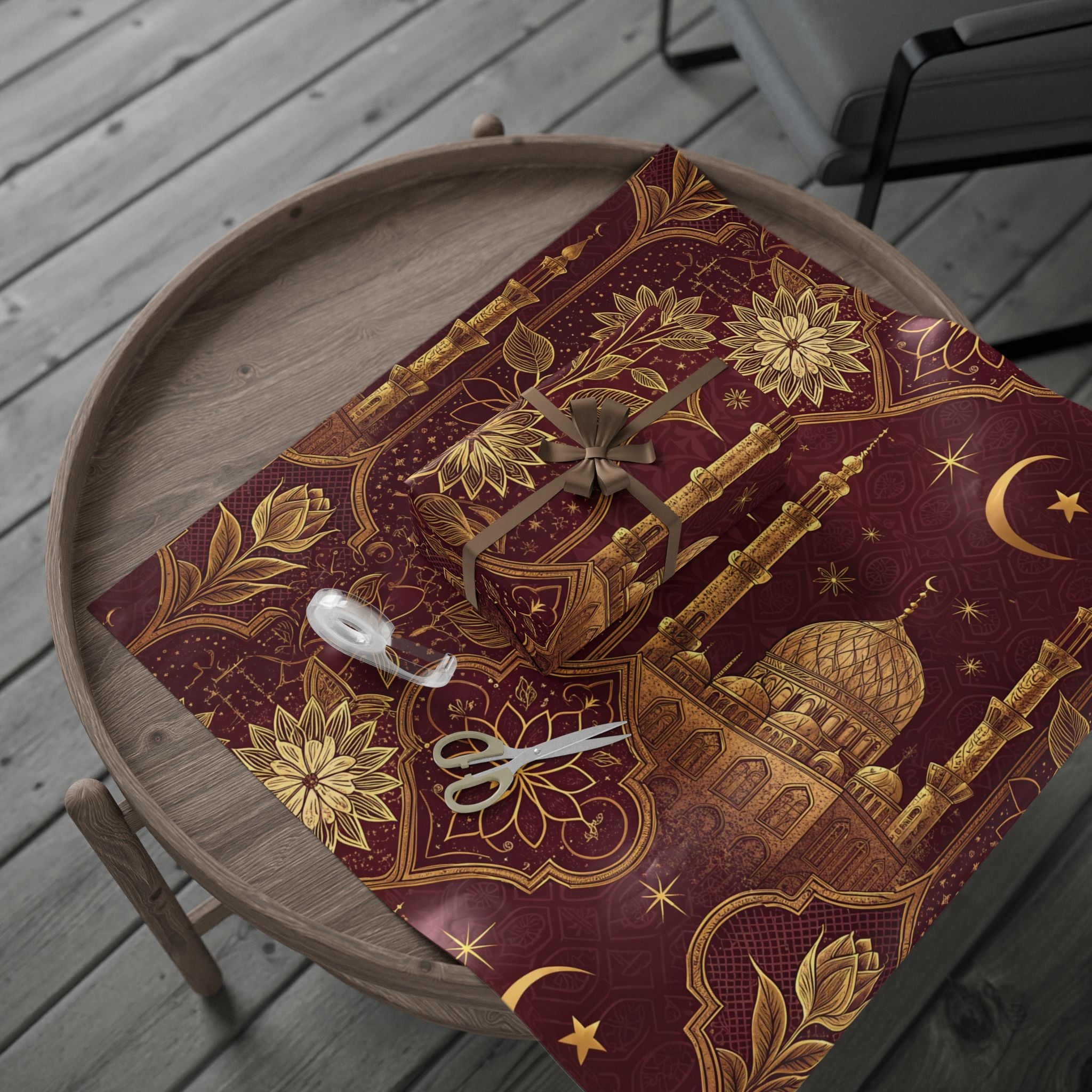ramadan-night-wrapping-papers-islamic-celestial-gift-wrap-mosque-silhouette-eid-holiday-supplies-festive-present-packaging-re