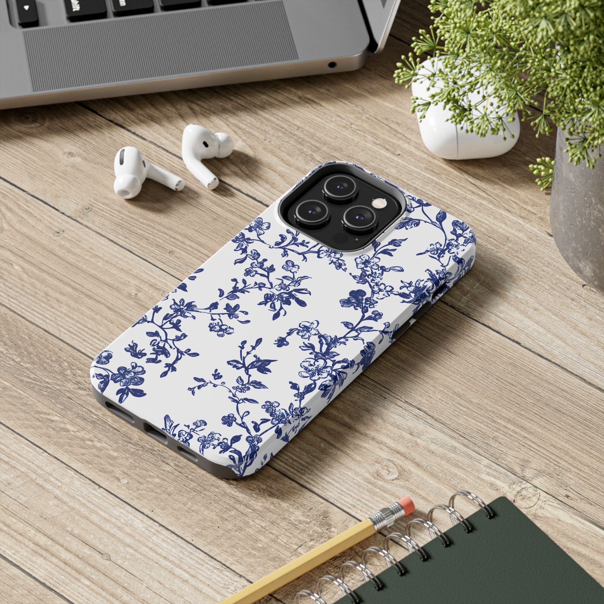 french-toile-floral-tough-iphone-case-blue-iphone-cover-protective-iphone-case-hard-shell-iphone-case-vintage-design-iphone-c