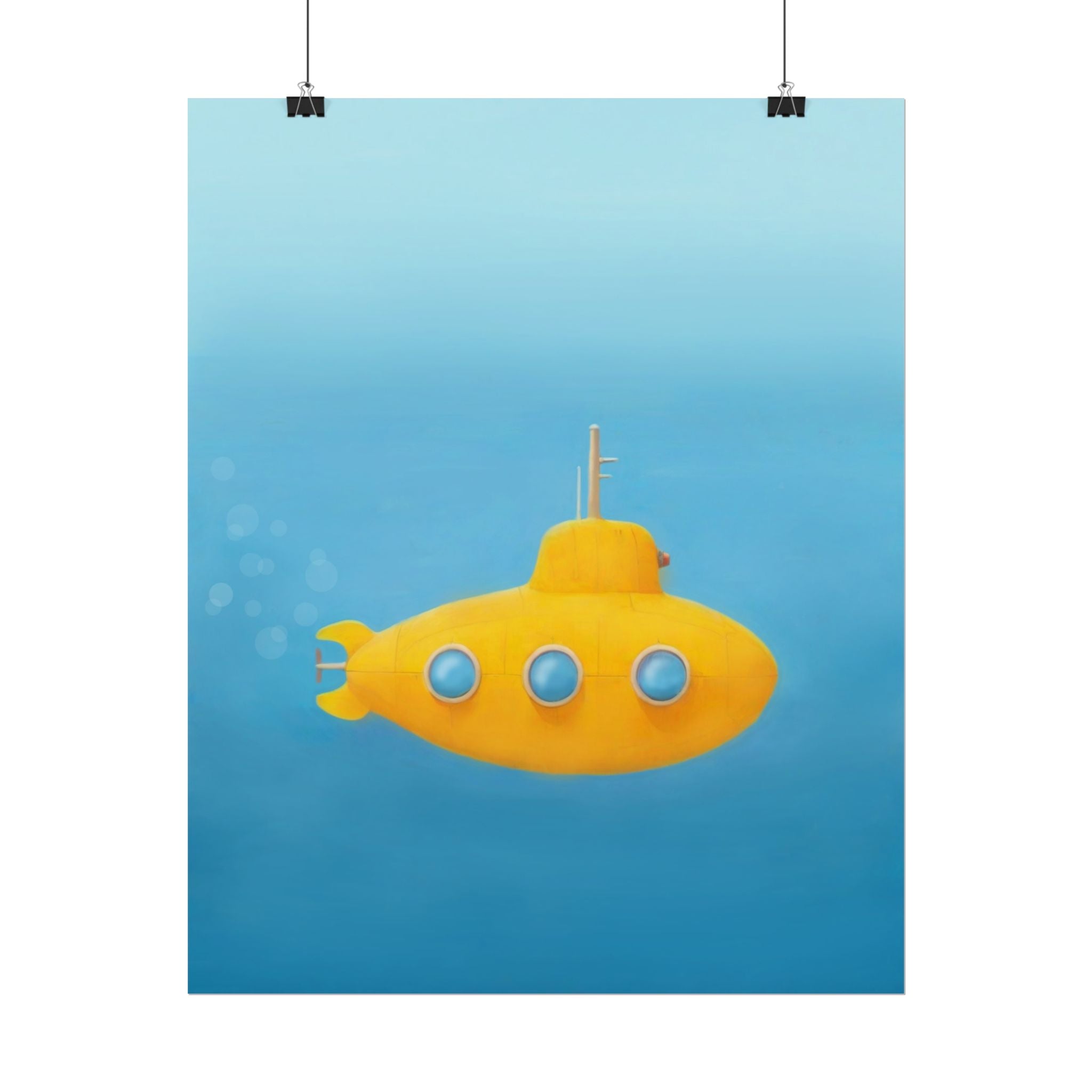 yellow-submarine-nursery-poster-art-fine-art-poster-wall-art-submarine-print-yellow-nursery-decor-gender-neutral-nursery