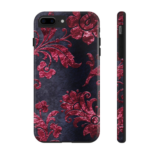 embossed-burgundy-velvet-tough-iphone-case-protective-iphone-cover-heavy-duty-iphone-case-rugged-phone-case-durable-smartphon