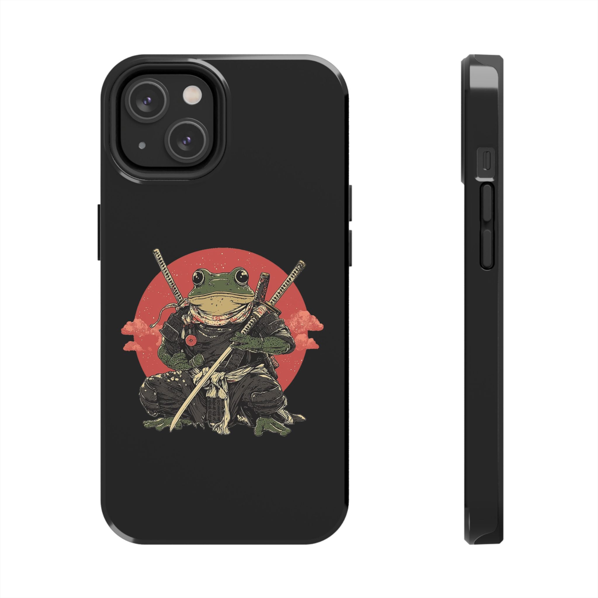 retro-vintage-ninja-frog-iphone-tough-case-red-sun-japanese-samurai-frog-design-ninja-warrior-black-iphone-hard-cover