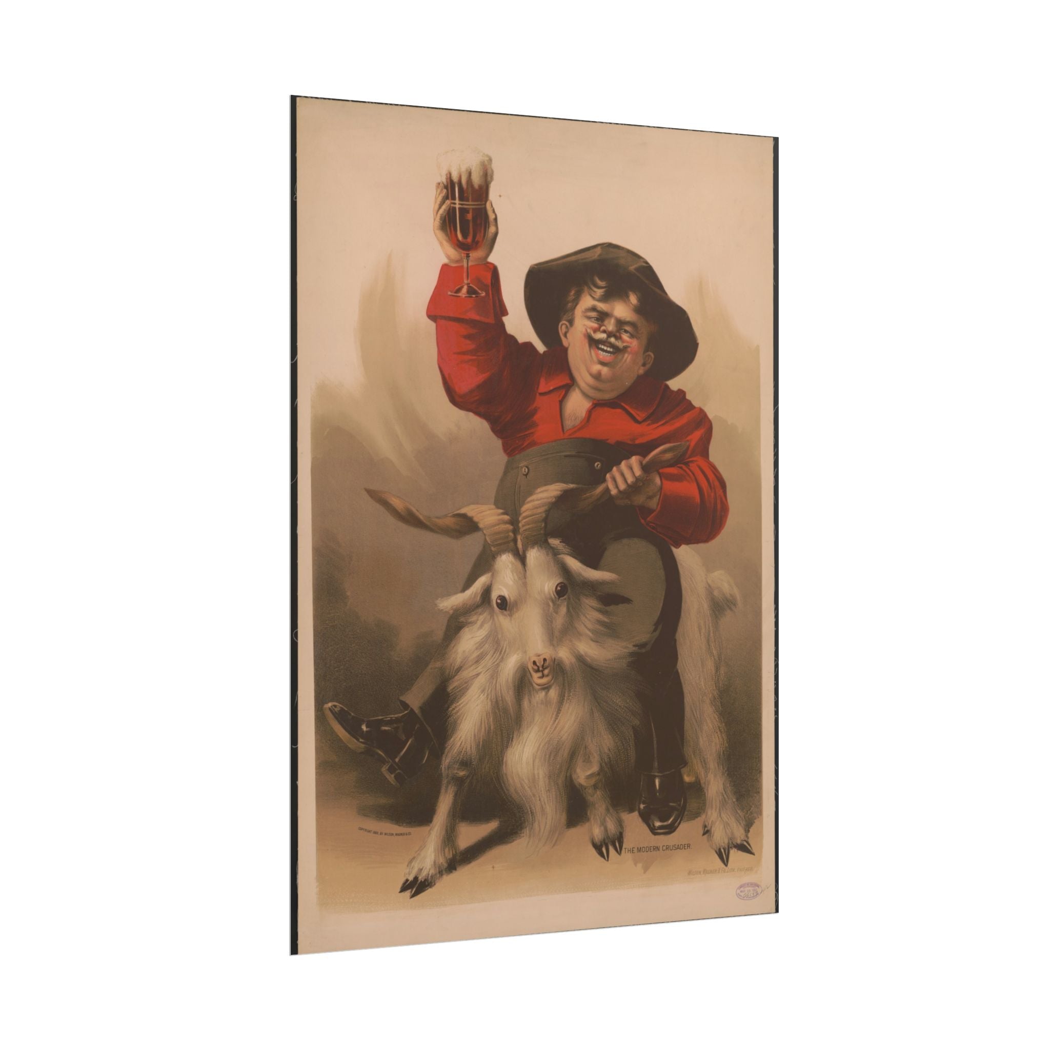 vintage-poster-print-modern-crusader-beer-wall-art-bar-decor-living-room-decor-alcohol-gift-poster-gift-fun-wall-art