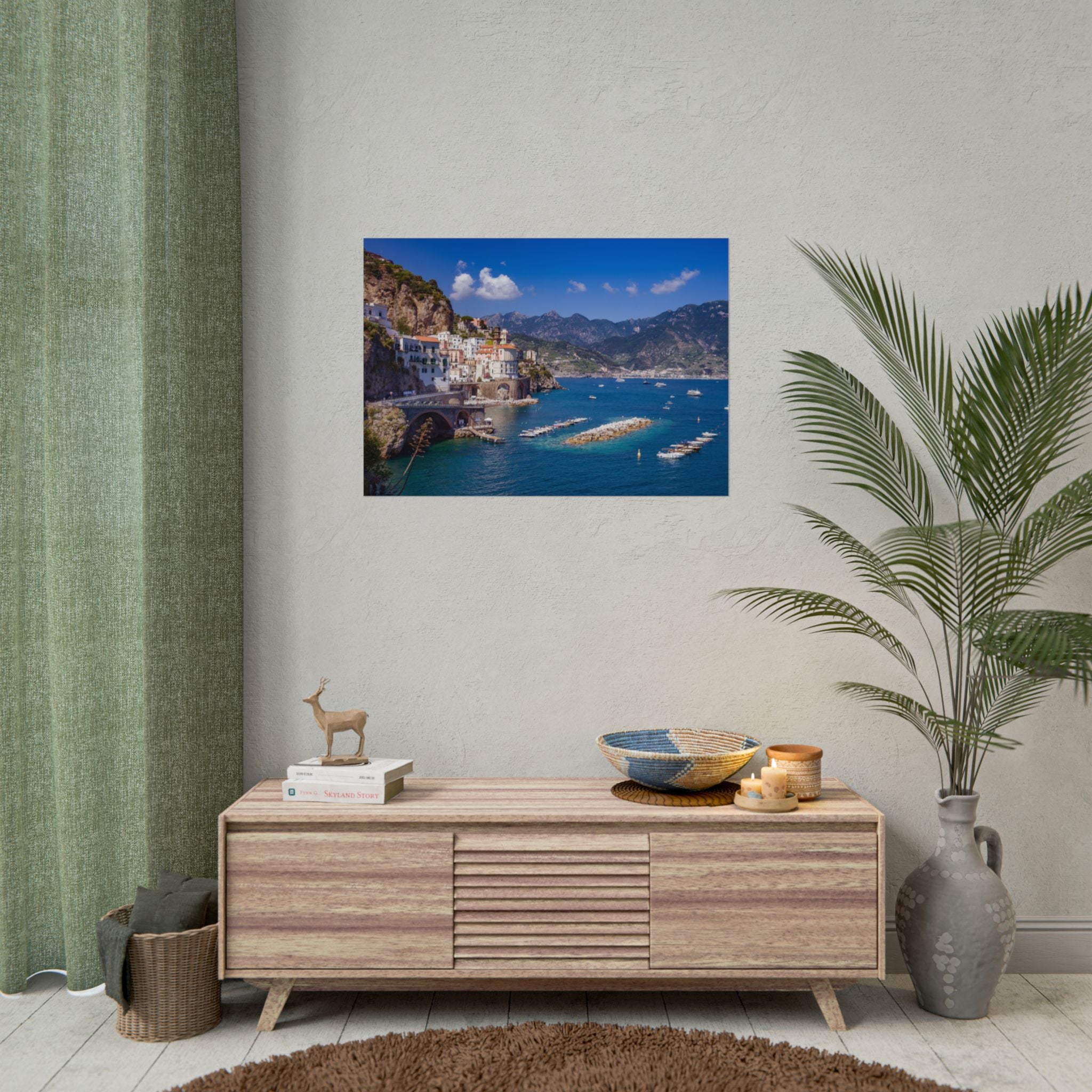 italy-amalfi-coast-poster-print-coastal-wall-decor-coastal-wall-art-coastal-wall-hanging-beach-wall-art