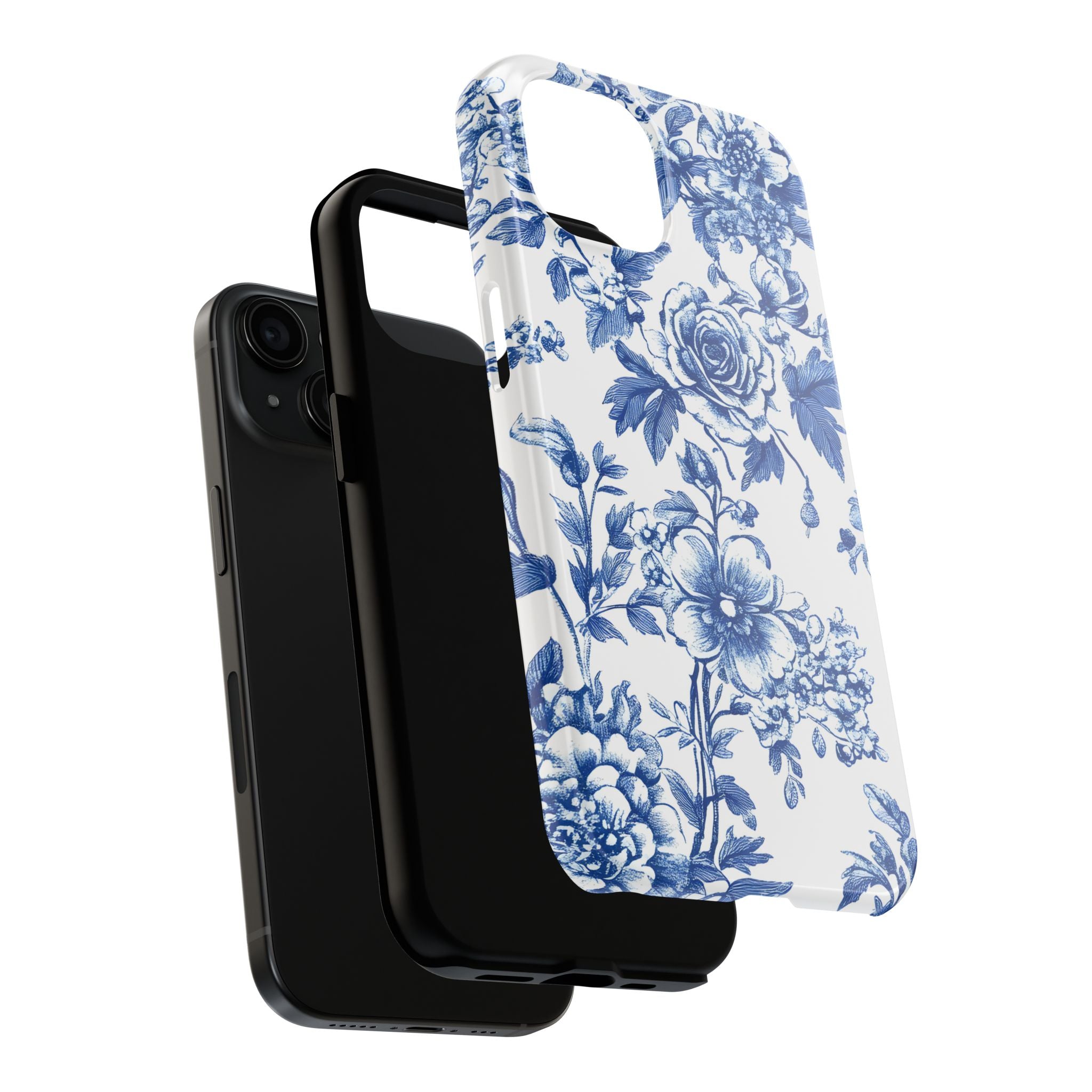 french-toile-floral-tough-iphone-case-blue-iphone-cover-protective-iphone-case-hard-shell-iphone-case-vintage-design-phone-ca