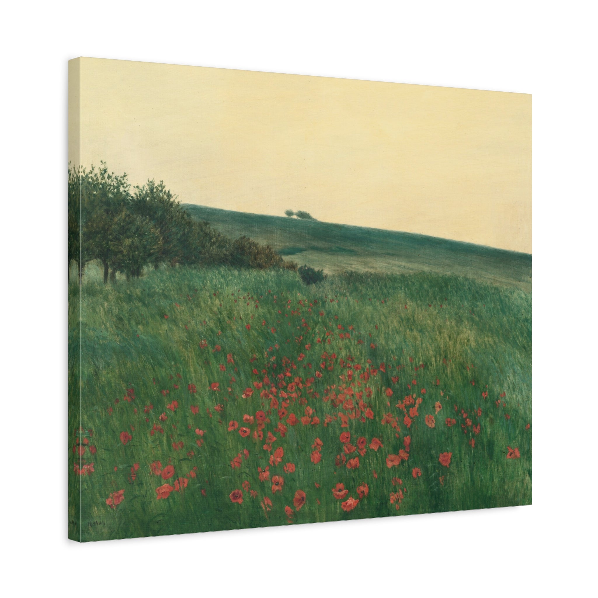 canvas-print-fields-art-print-fields-landscape-painting-red-poppies-frantisek-kavan-rustic-canvas-wall-art-farmhouse-wall-dec