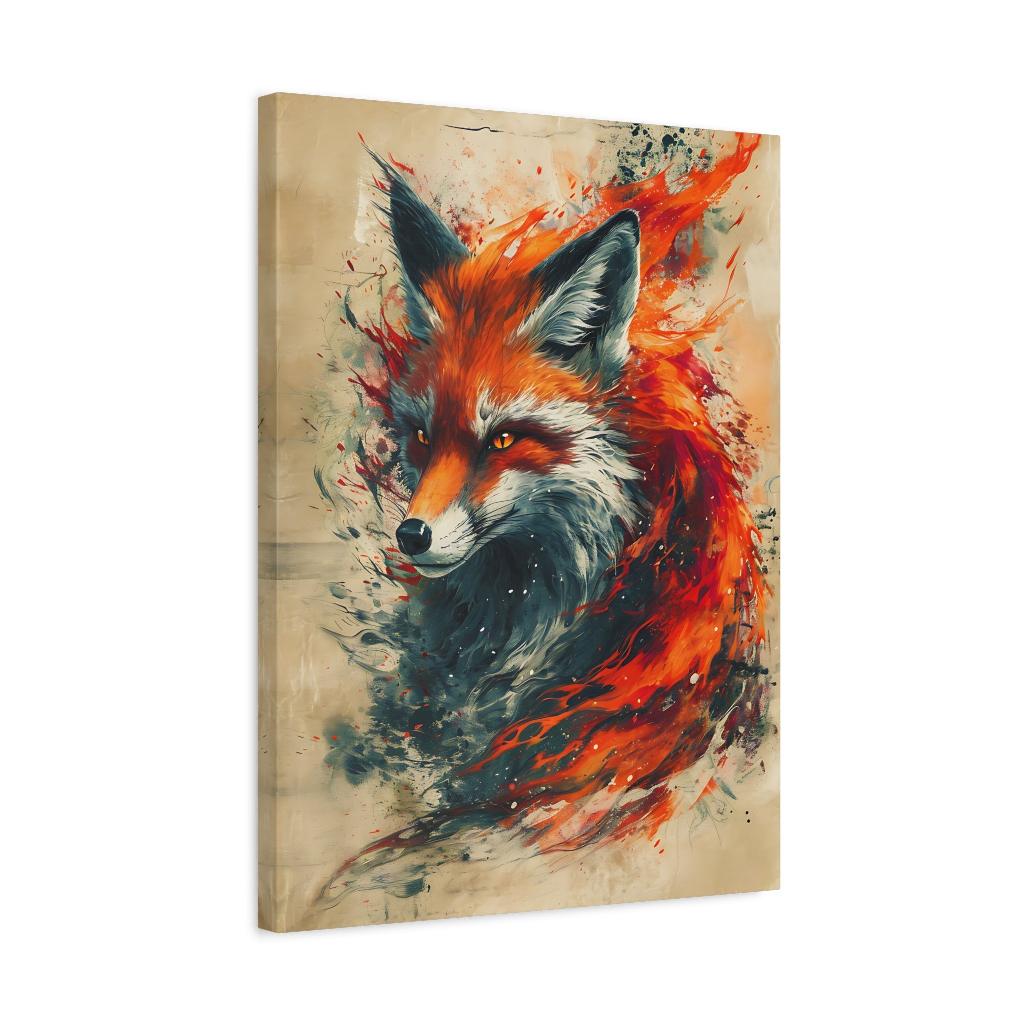 Red Fox Poster Print, Fantasy Wildlife Wall Art, Home Decor, Animal Lover Gift, Nature Print, Fantasy Art Decor, Poster Wall Art