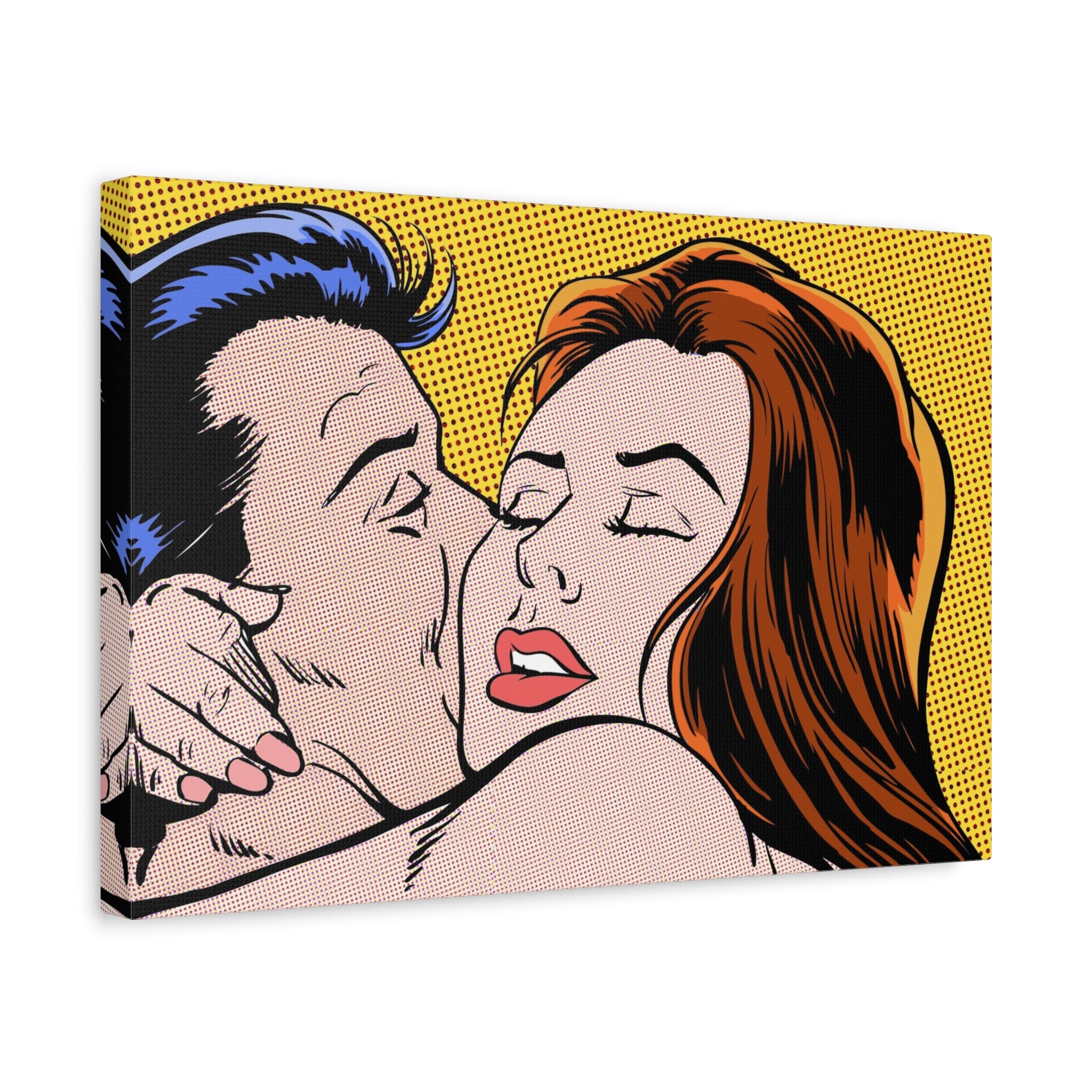 pop-art-canvas-print-retro-wall-art-stretched-matte-canvas-kiss-love-home-decor-wall-decor-poster-decorative-art-gift