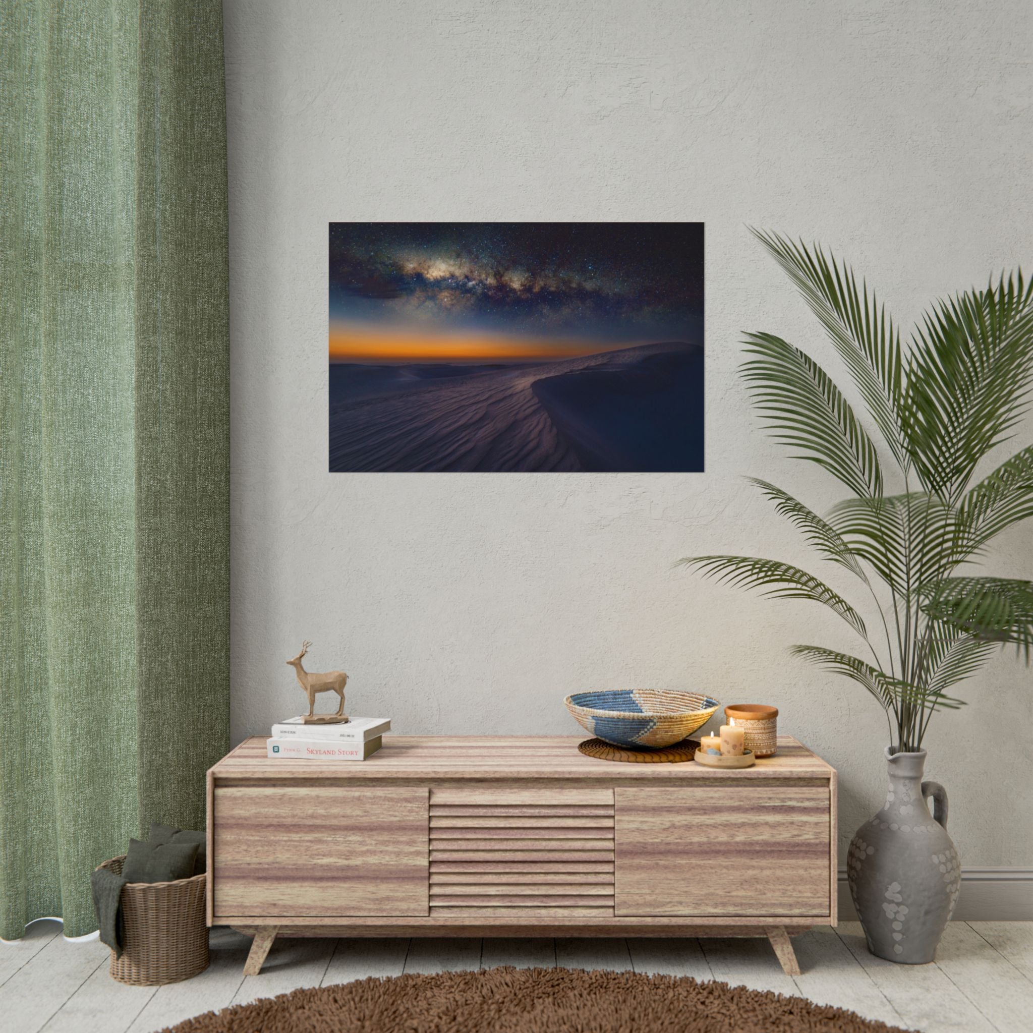 desert-landscape-poster-print-milky-way-wall-art-desert-wall-decor-unique-home-decor-starry-night-picture