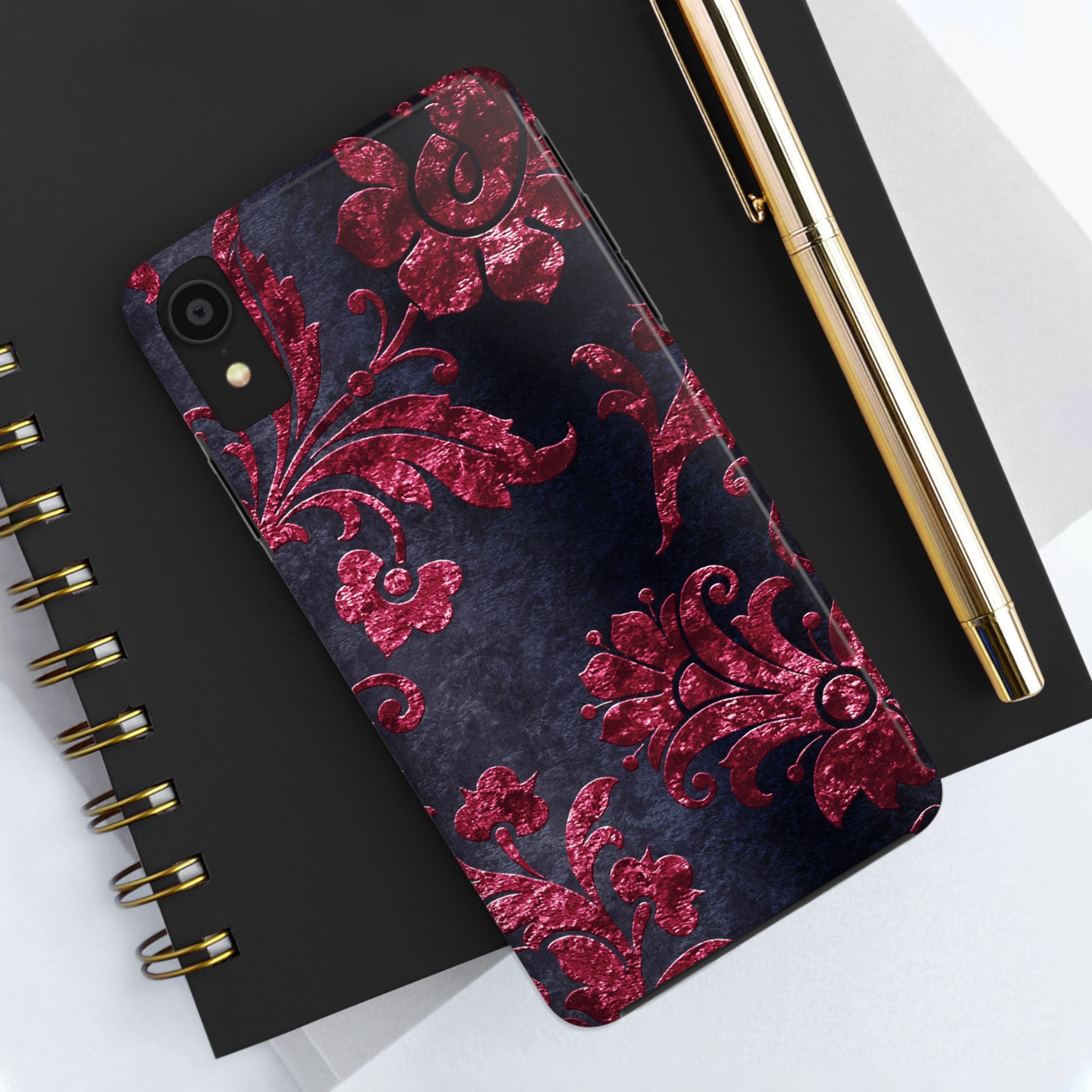 embossed-burgundy-velvet-tough-iphone-case-protective-iphone-cover-heavy-duty-iphone-case-rugged-phone-case-durable-smartphon
