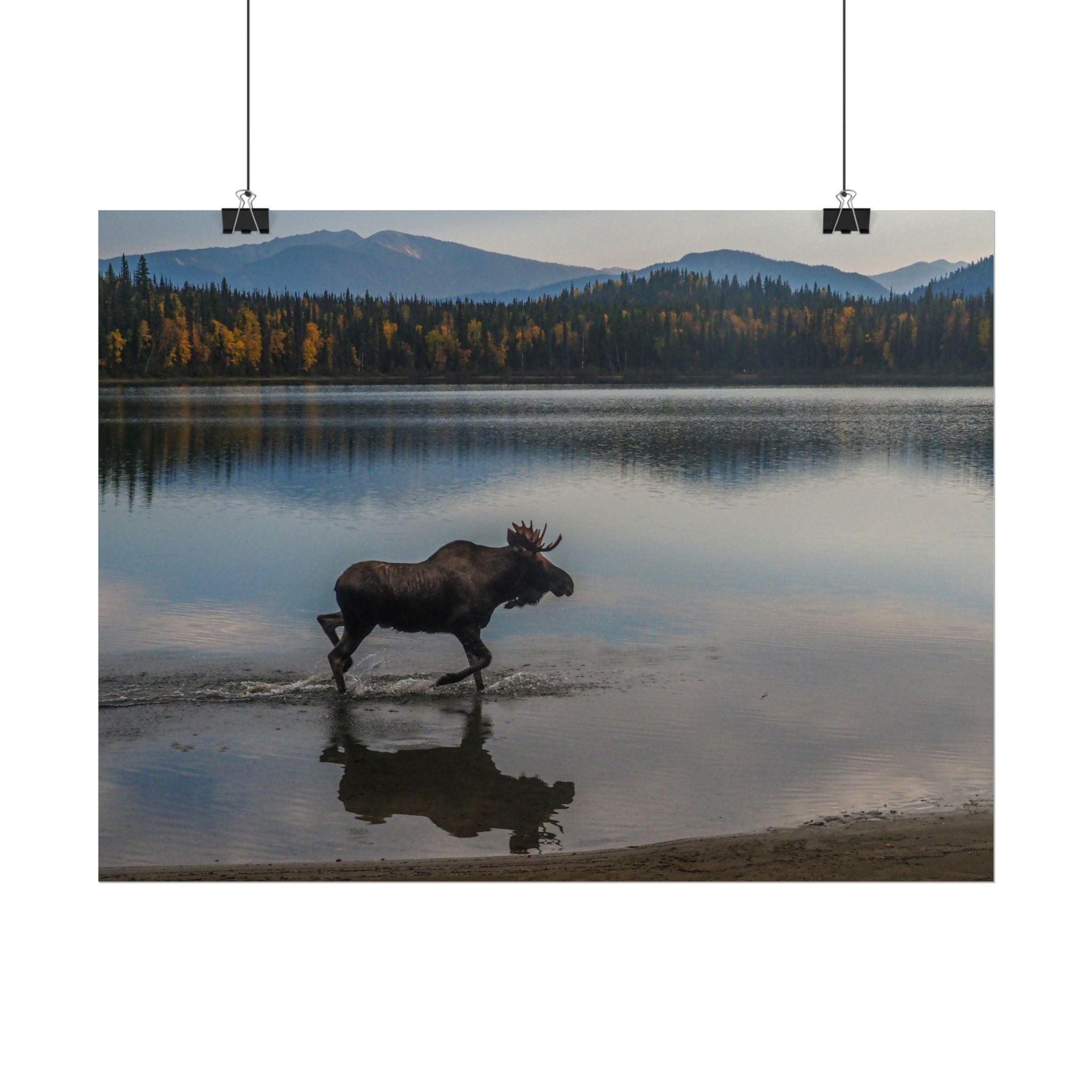 rustic-moose-poster-wall-decor-cabin-lodge-wildlife-painting-nature-home-decor-wilderness-animal-poster-farmhouse-wall-art