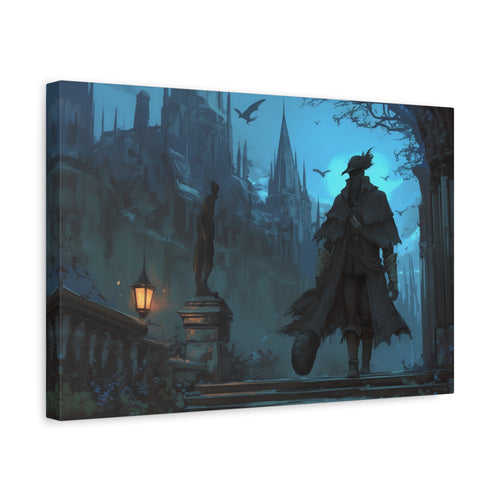 Bloodborne Art The Hunter Canvas Wall Art, Home Wall Decor, Game Wall Art Print