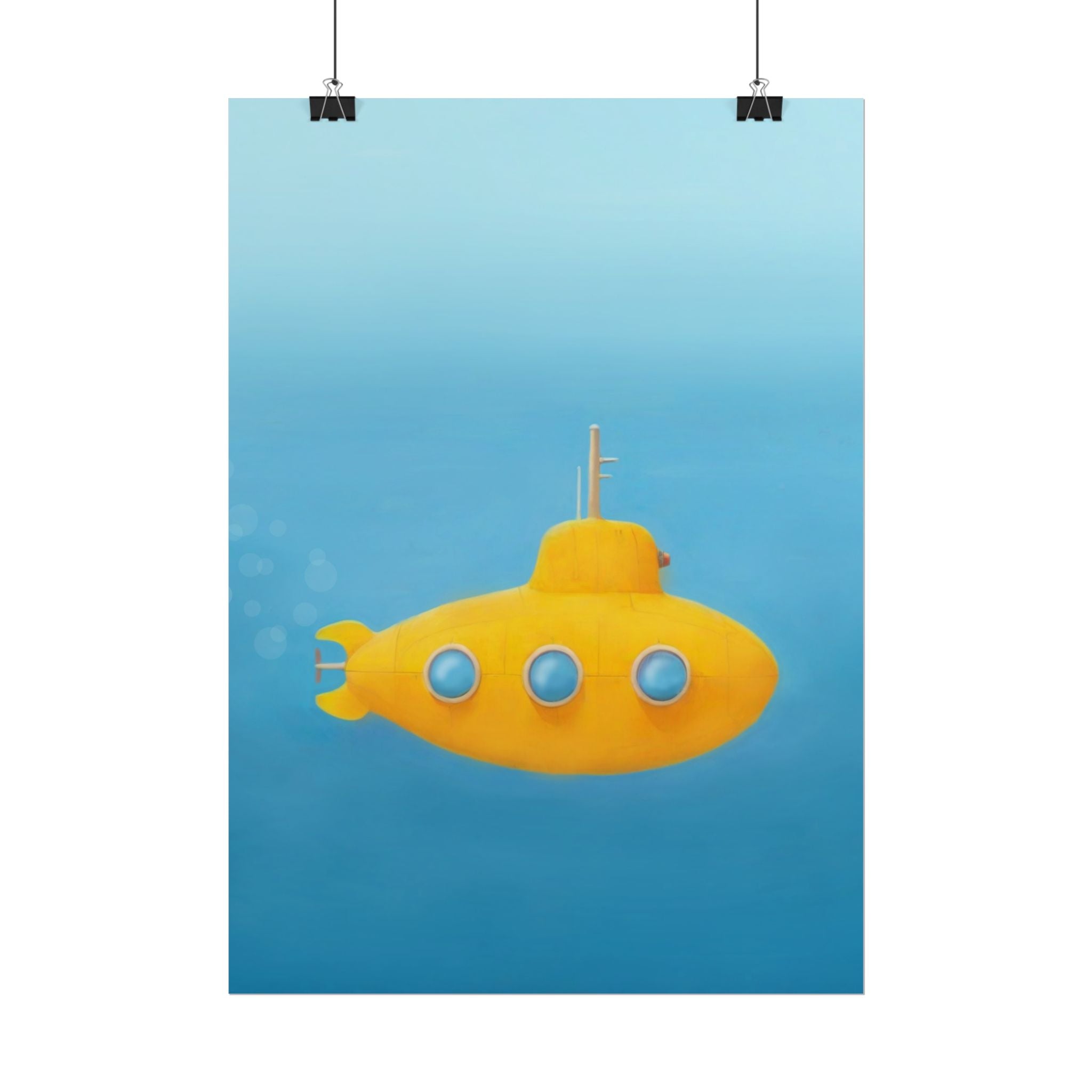 yellow-submarine-nursery-poster-art-fine-art-poster-wall-art-submarine-print-yellow-nursery-decor-gender-neutral-nursery