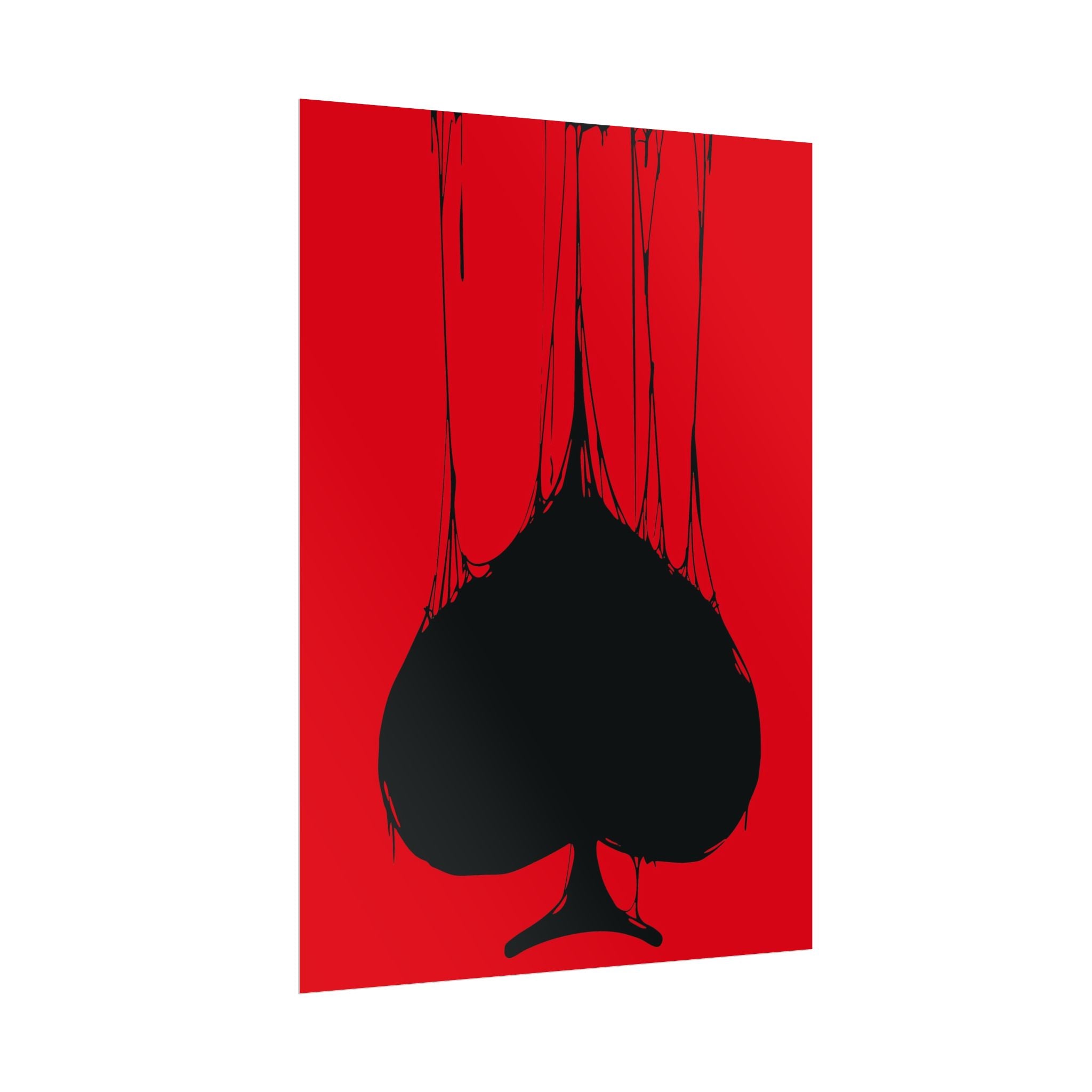 Playing Cards Spades Poster Wall Art for Gamble Lovers, Playing Cards Poster Art, Living Room Decor, Home Decor Gift, Poster Decor