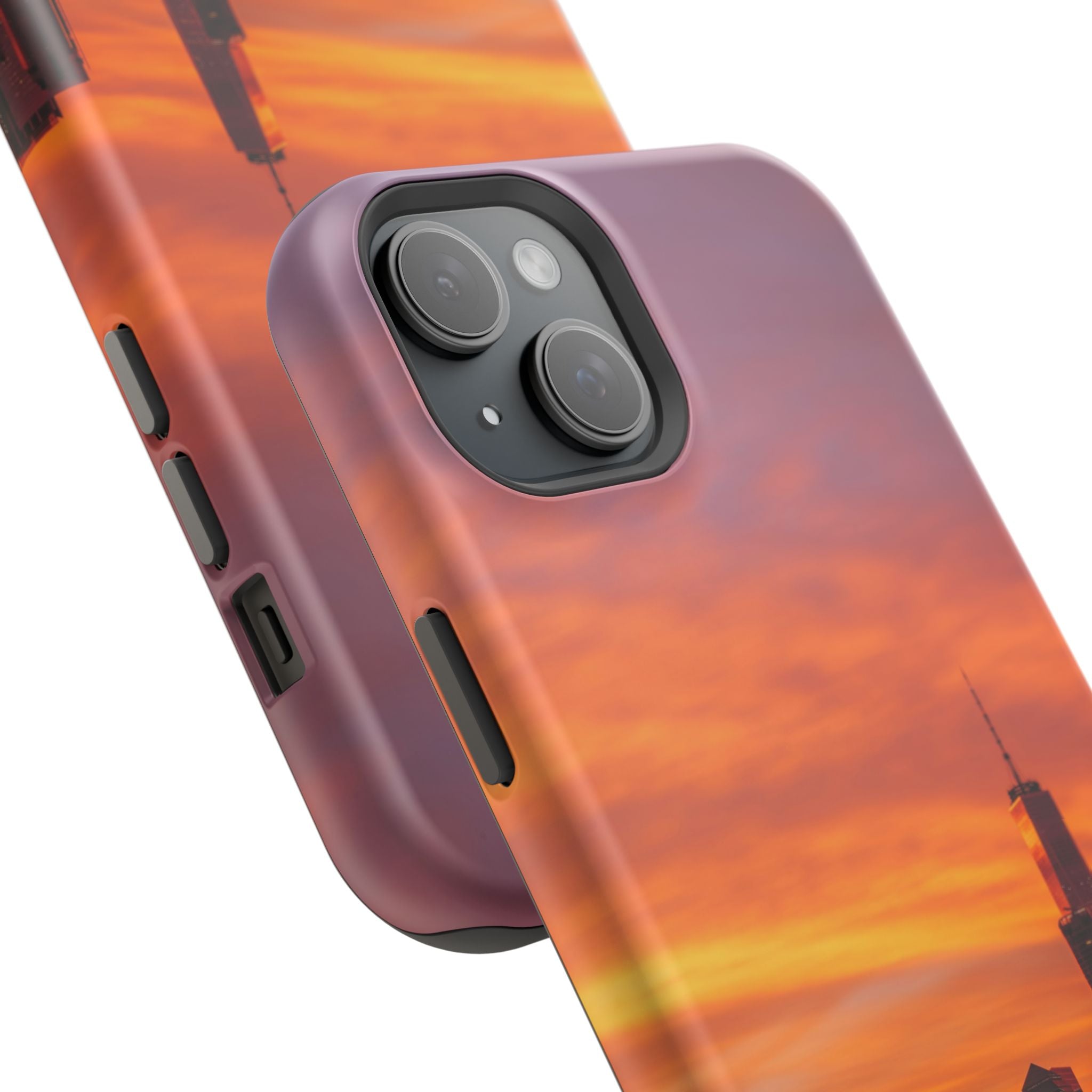 sunset-nyc-cityscape-magnetic-tough-case-durable-phone-protector-new-york-tough-case-gift-for-photographers-urban-aesthetic
