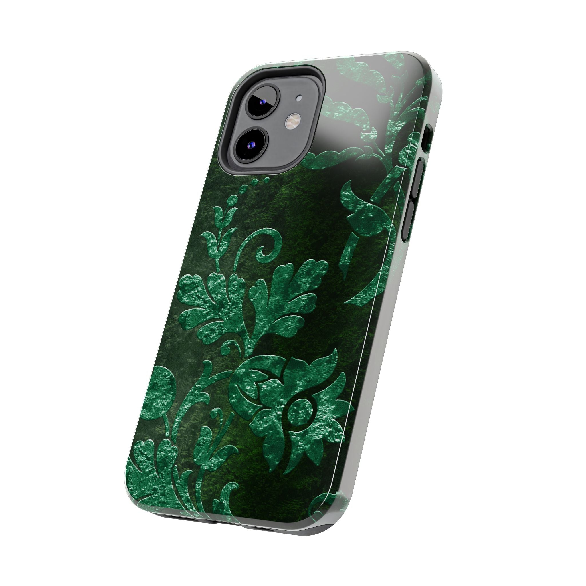 embossed-emerald-velvet-tough-phone-case-protective-iphone-cover-heavy-duty-phone-case-rugged-phone-case-durable-smartphone-c