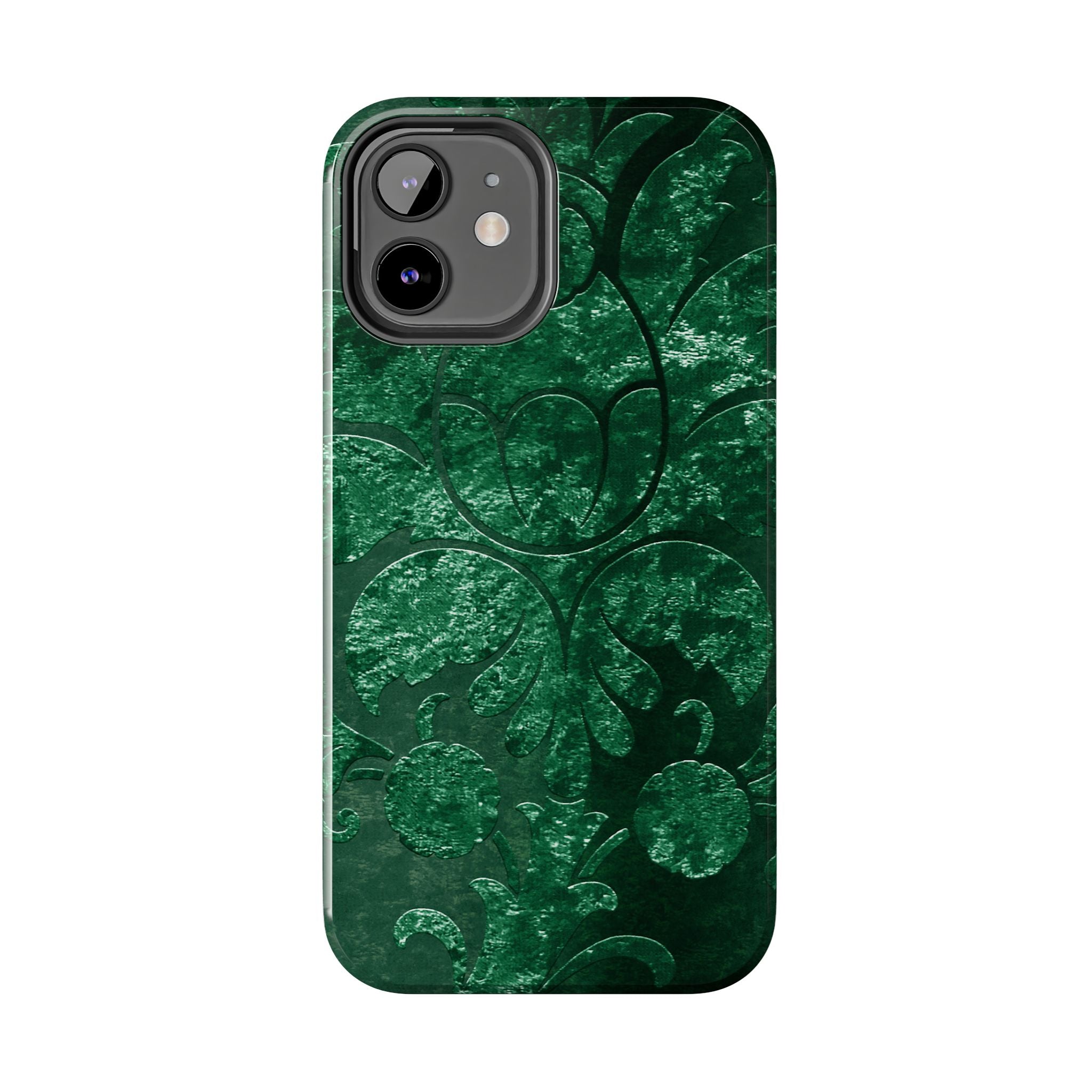 embossed-emerald-velvet-tough-iphone-case-protective-iphone-cover-heavy-duty-iphone-case-rugged-phone-case-durable-smartphone