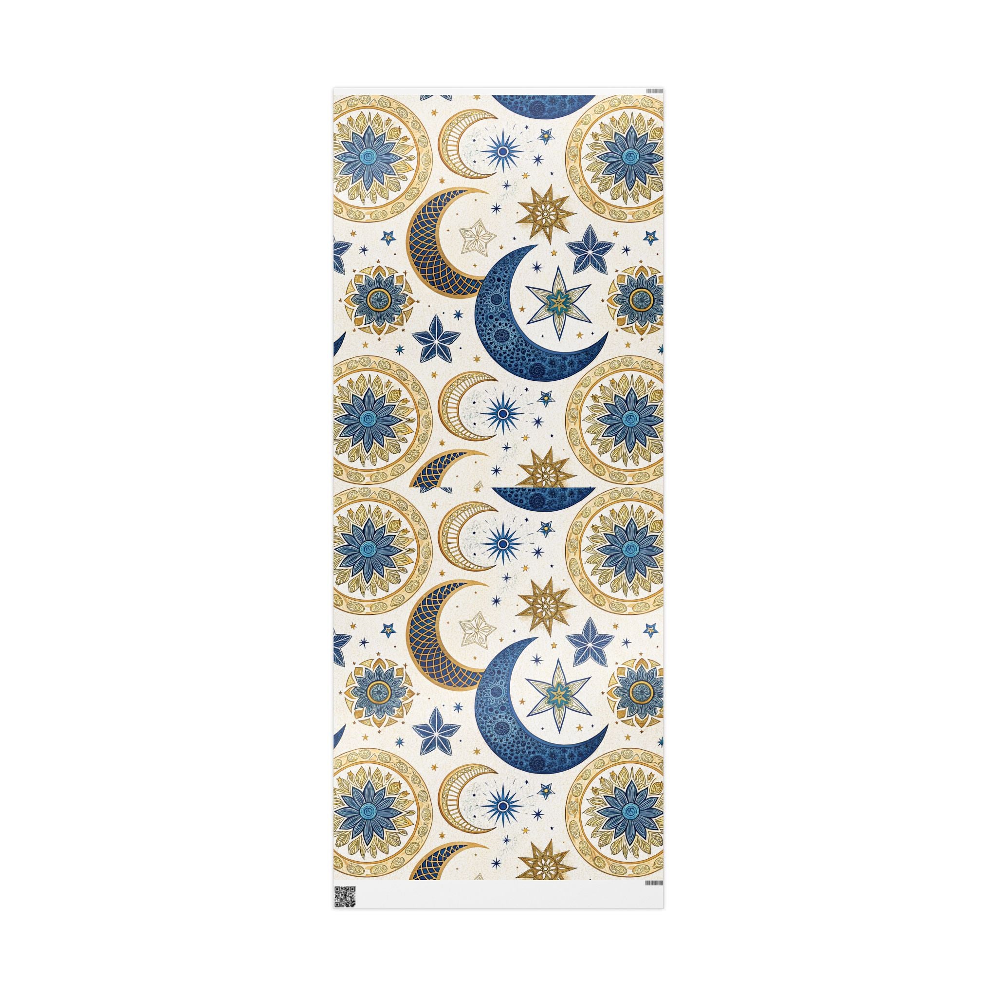 ramadan-night-wrapping-papers-islamic-crescent-moon-gift-wrap-mosque-silhouette-eid-holiday-supplies-festive-present-packagin