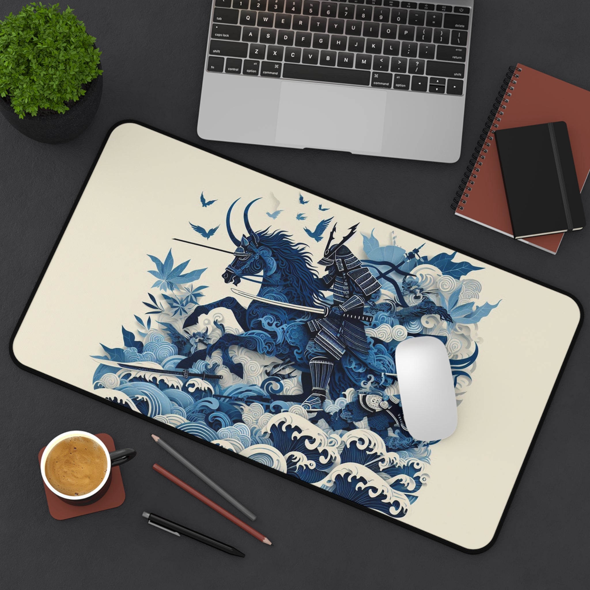anime-ink-drawing-samurai-warrior-mouse-pad-japanese-katana-samurai-warrior-desk-mat-japanese-anime-samurai-desk-pad