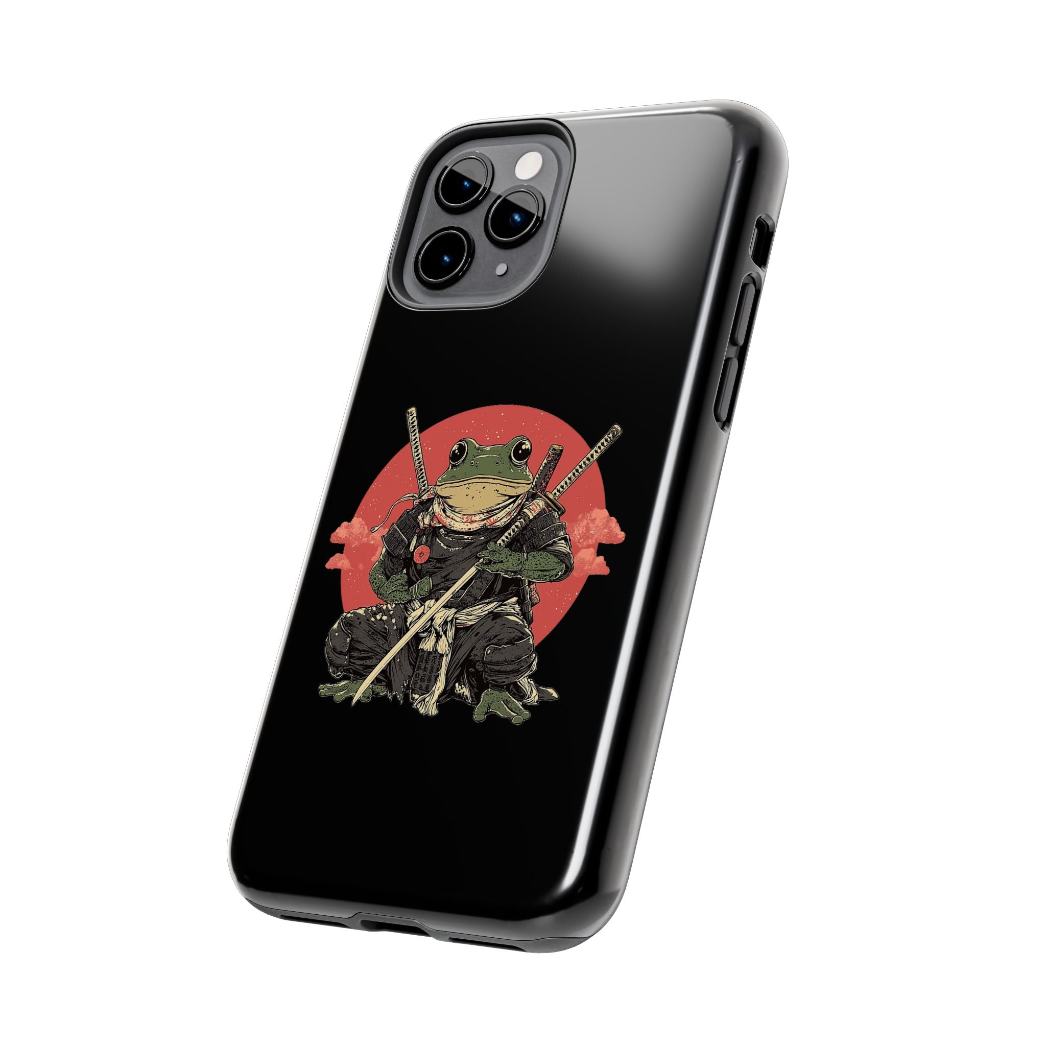 retro-vintage-ninja-frog-iphone-tough-case-red-sun-japanese-samurai-frog-design-ninja-warrior-black-iphone-hard-cover