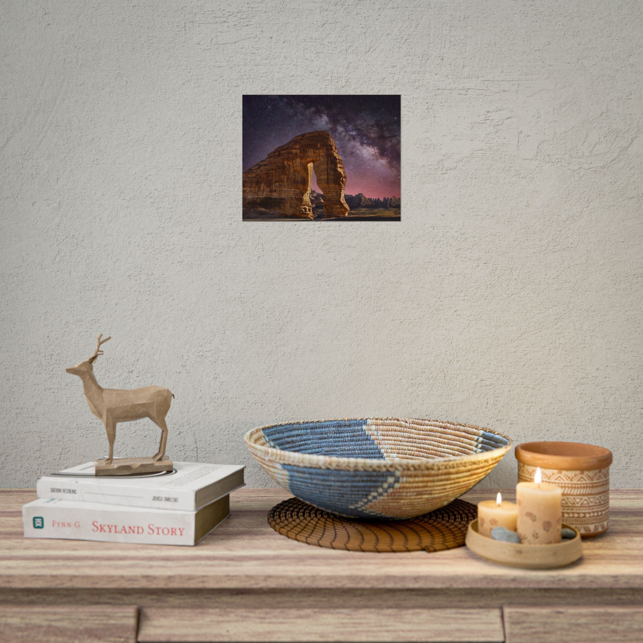 desert-landscape-poster-print-milky-way-poster-wall-art-milky-way-decor-artwork-unique-home-decor-starry-night-picture