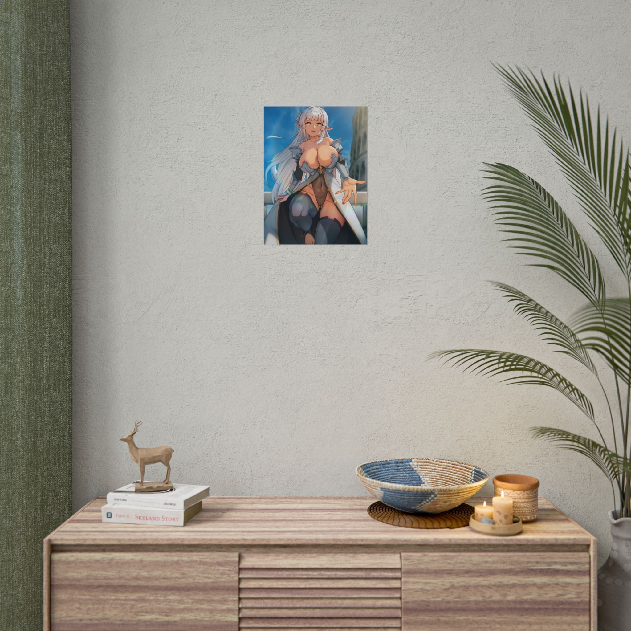 anime-elf-girl-rolled-posters-fantasy-art-print-wall-decor-poster-artwork-bedroom-decoration-gift-for-anime-lovers-anime-post