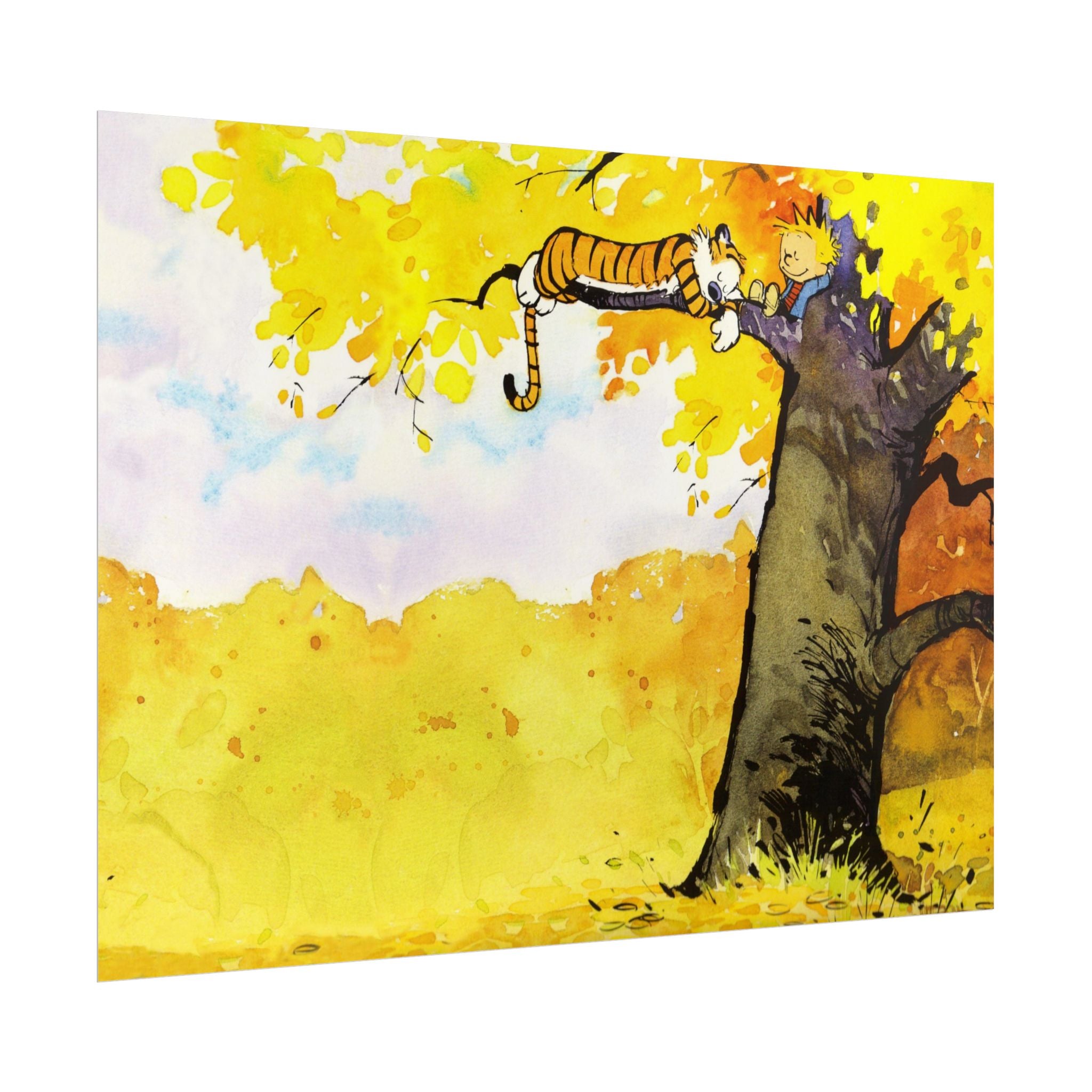 Calvin and Hobbes Poster Wall Art - Cartoon Wall Decor - Unique Birthday Gift for Fans - Timeless Comic Book Art