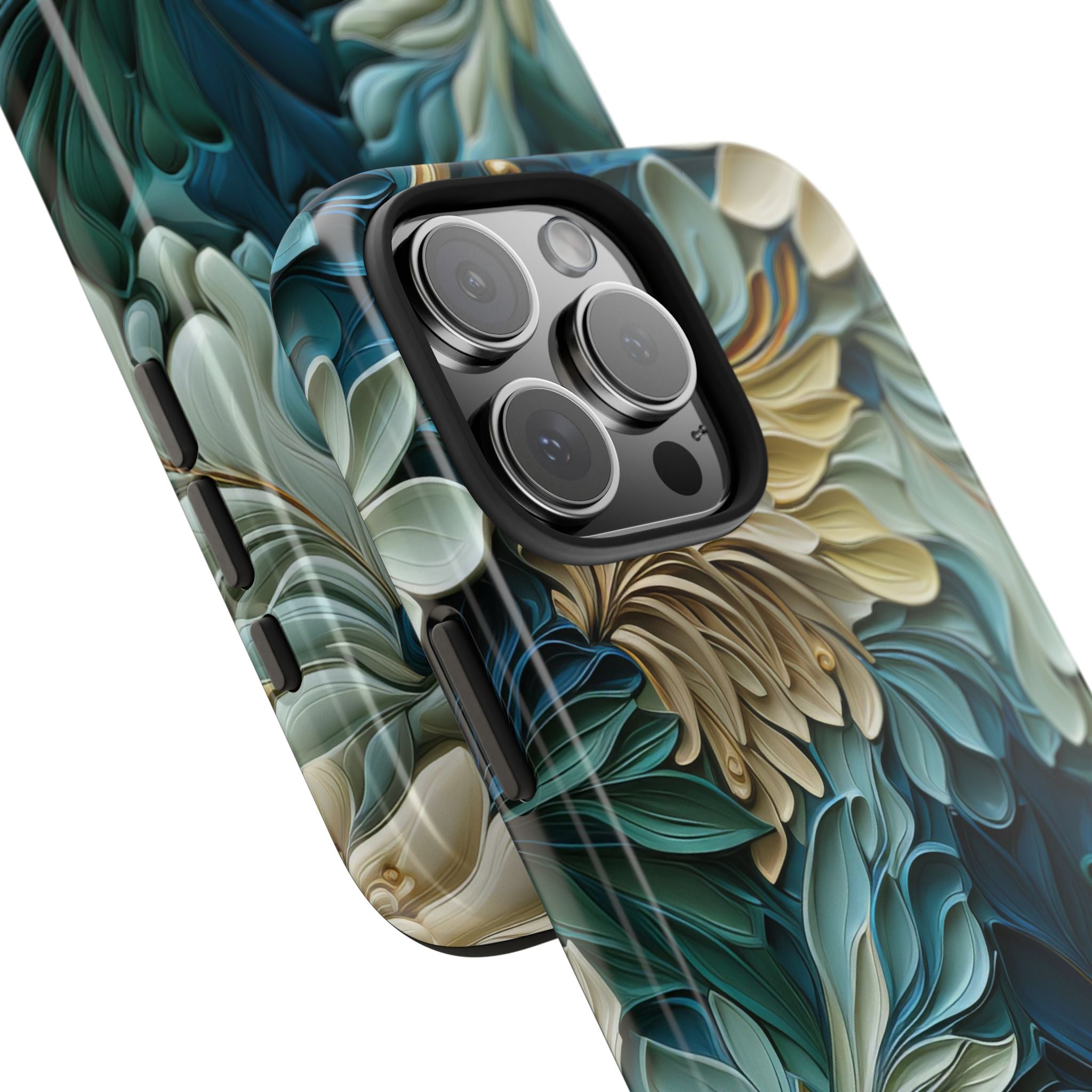 textured-art-nouveau-floral-tough-phone-case-cottagecore-iphone-case-unique-floral-phone-cover-vintage-style-iphone-case-prot