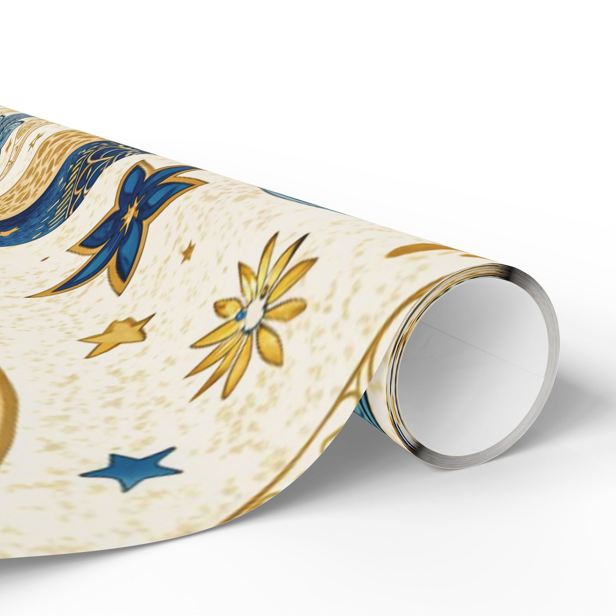 ramadan-night-wrapping-papers-islamic-crescent-moon-gift-wrap-mosque-silhouette-eid-holiday-supplies-festive-present-packagin