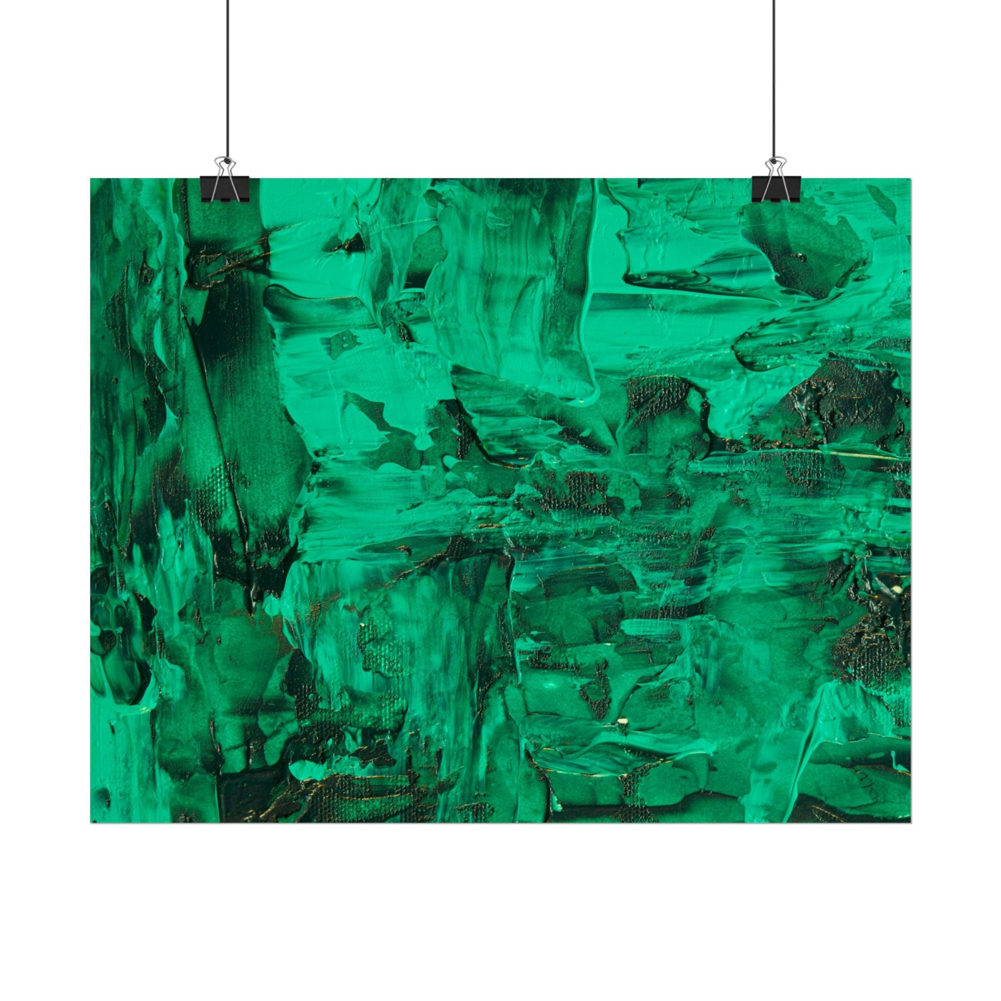 Abstract Green Poster Wall Art, Home Decor, Office Decor, Green Canvas Bedroom, Green Poster Print, Modern Art, Green Wall Decor