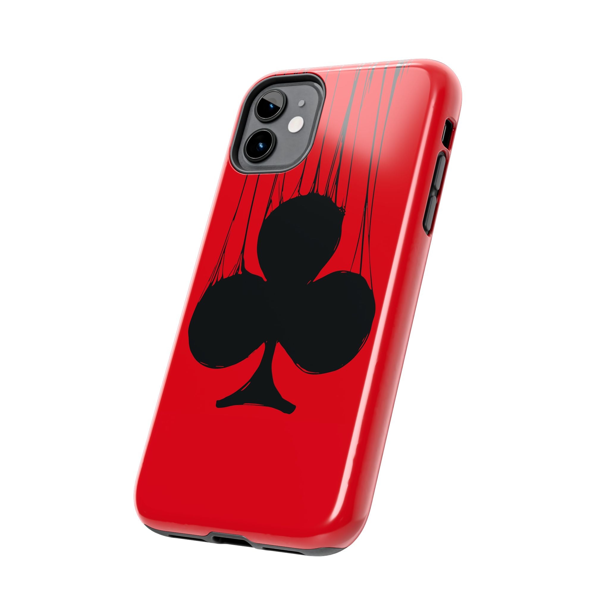 clubs-playing-cards-iphone-tough-case-protective-iphone-cover-card-game-lover-gift-gambling-theme-iphone-case-durable-card-su