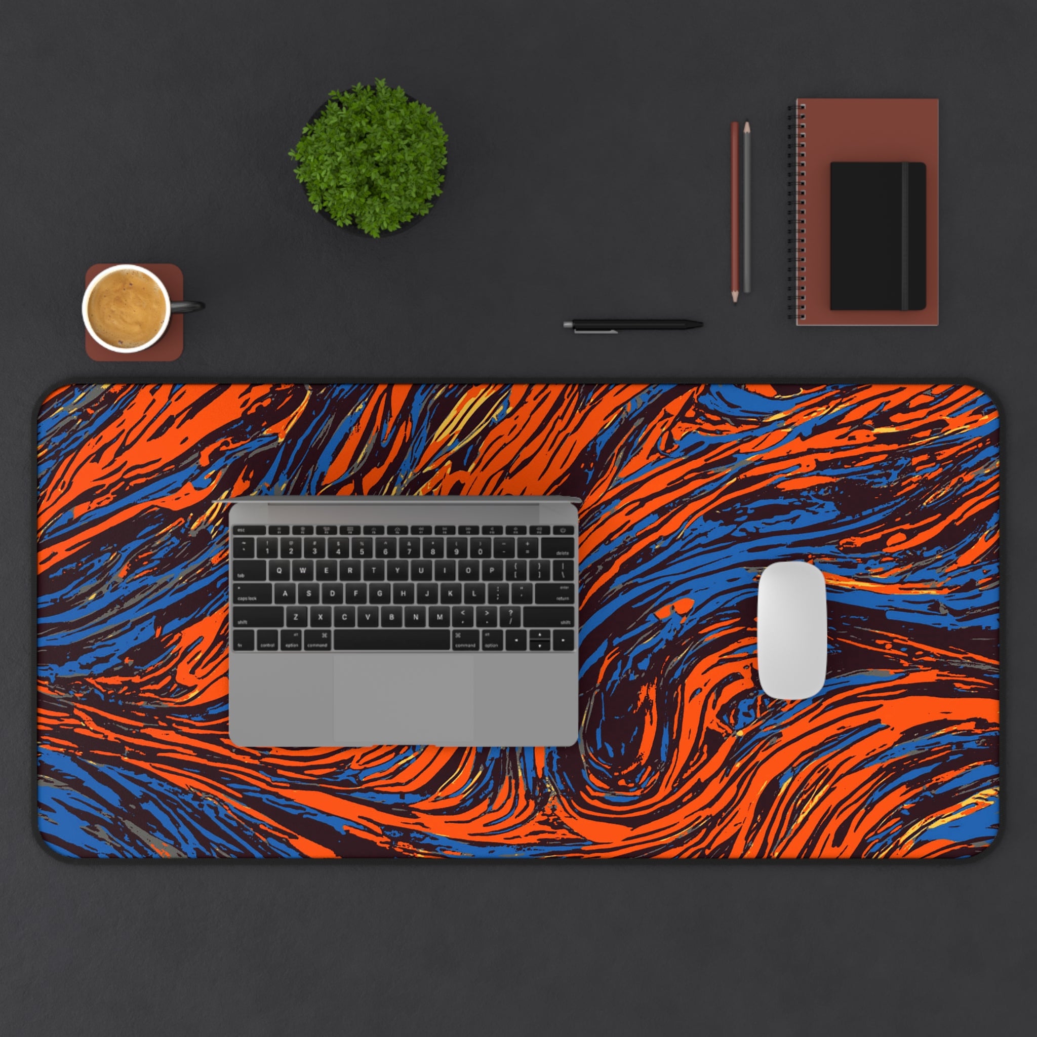 retro-wave-abstract-art-mouse-pad-vintage-wind-desk-mat-colorful-retro-desk-pad-modern-minimalist-mousepad-orange-blue