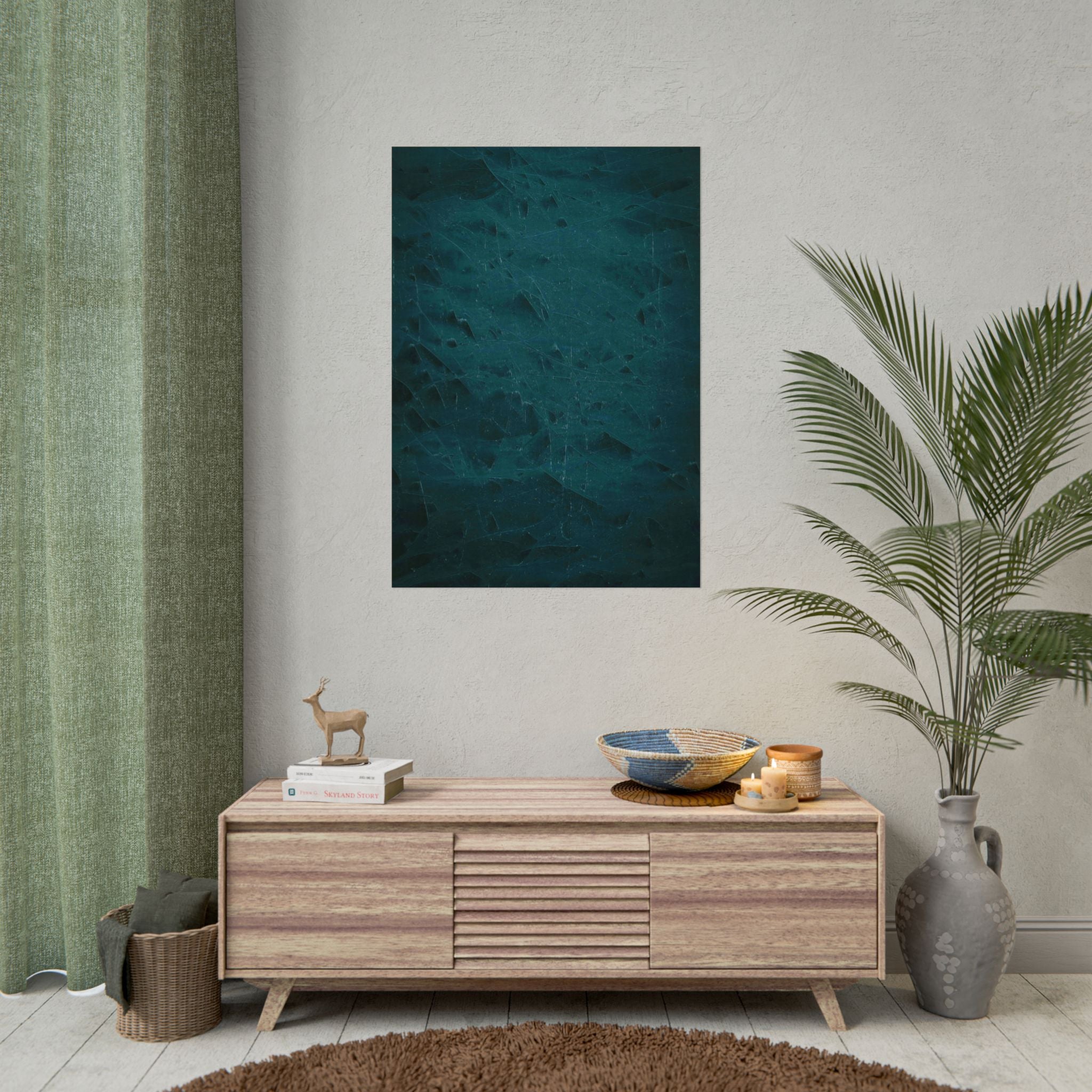 dark-green-abstract-minimalist-poster-art-contemporary-home-decor-modern-wall-art-print-unique-wall-decor-abstract-painting