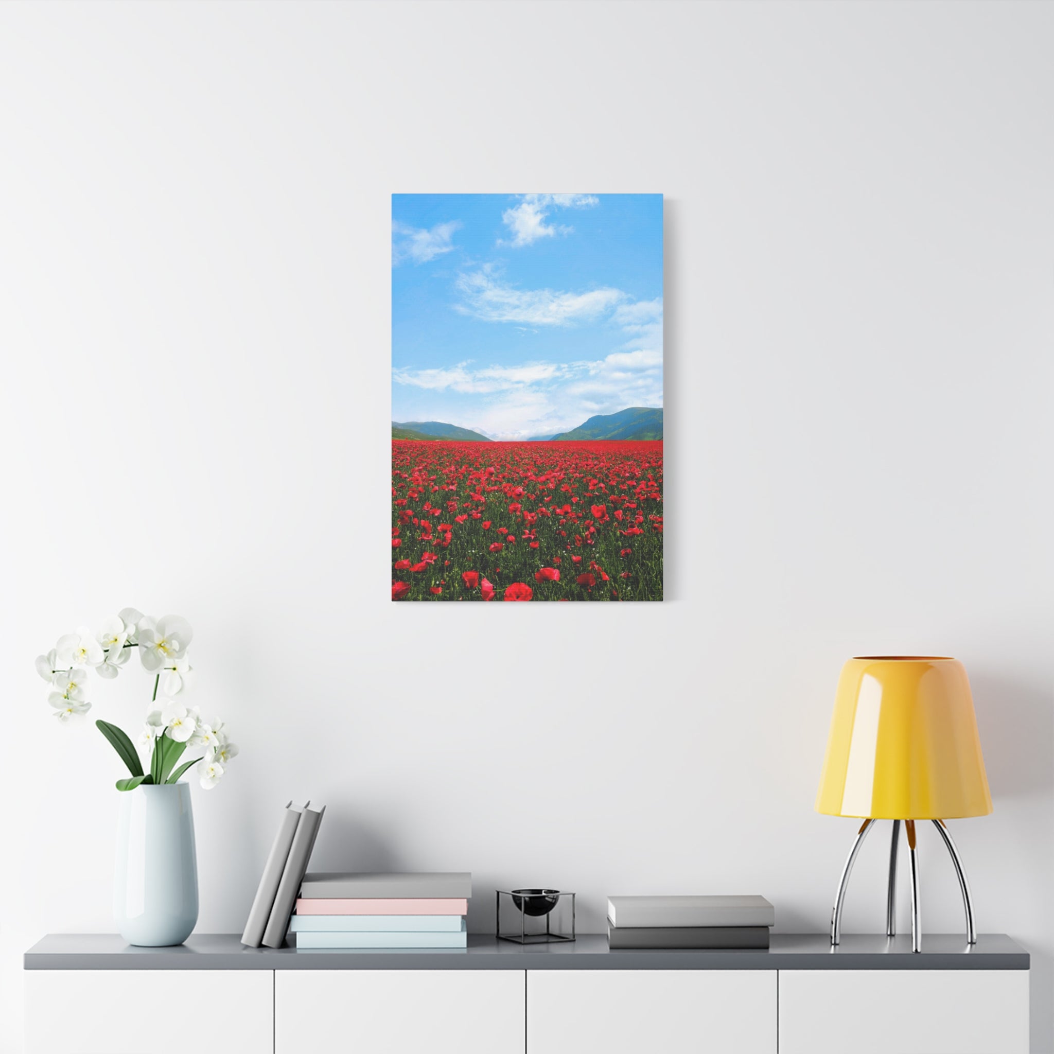 canvas-wall-art-red-poppy-flower-print-spring-floral-decor-matte-stretched-1-25-inch-home-office-decoration