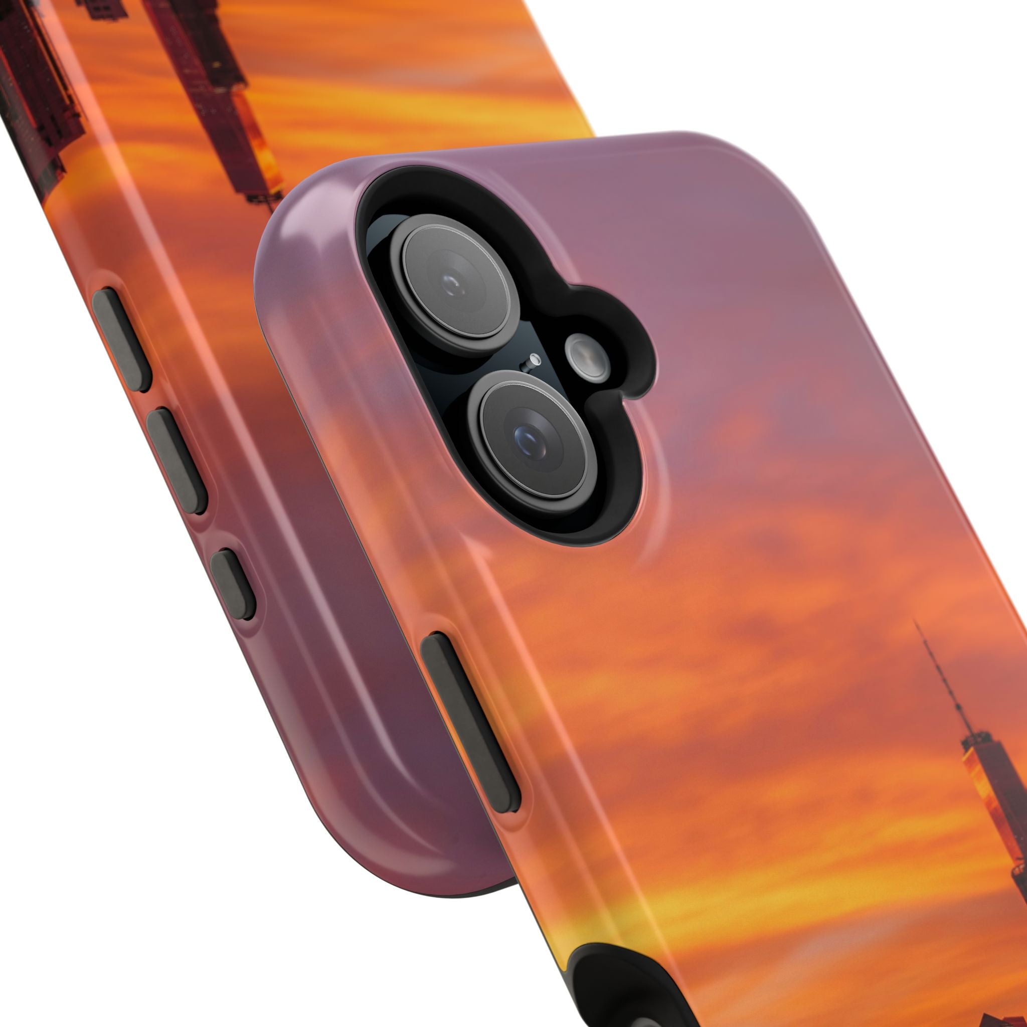 sunset-nyc-cityscape-magnetic-tough-case-durable-phone-protector-new-york-tough-case-gift-for-photographers-urban-aesthetic