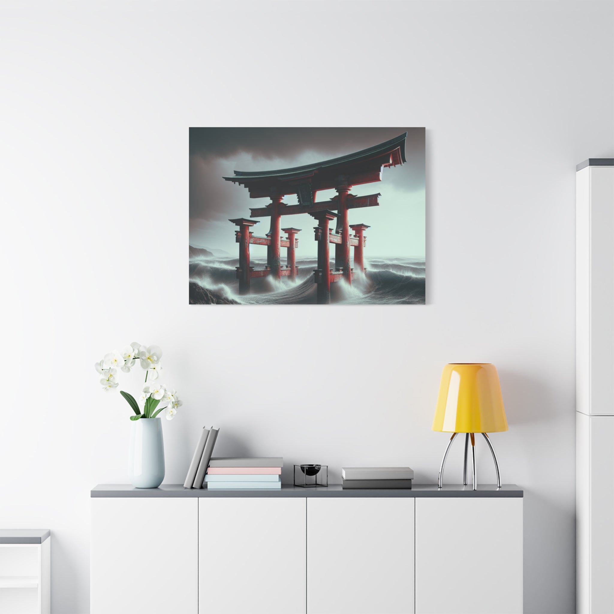canvas-art-japanese-torri-gate-geisha-wall-decor-matte-stretched-artwork-home-decoration-asian-inspired-painting-oriental-roo