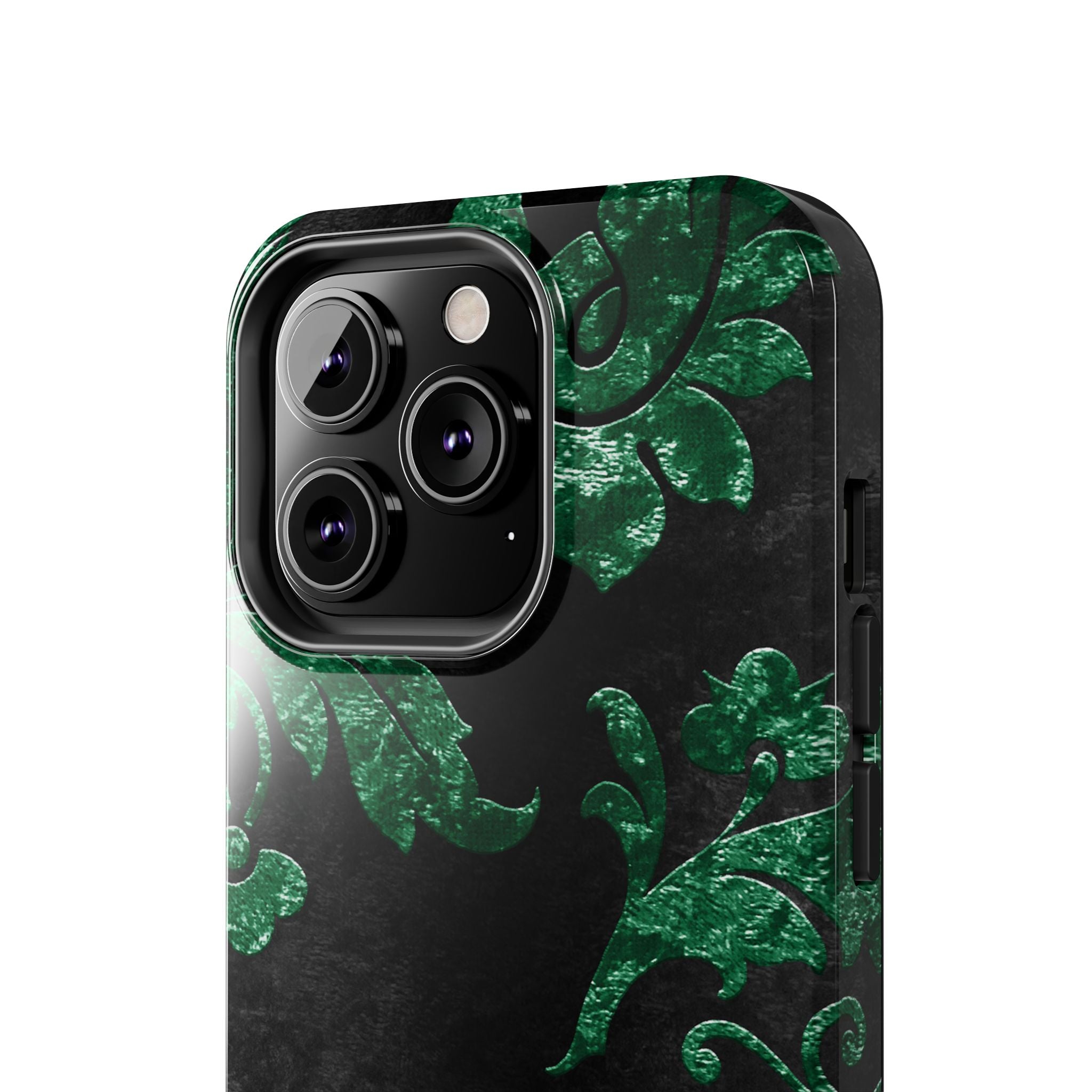 embossed-emerald-velvet-tough-iphone-case-protective-iphone-cover-heavy-duty-iphone-case-rugged-phone-case-durable-smartphone