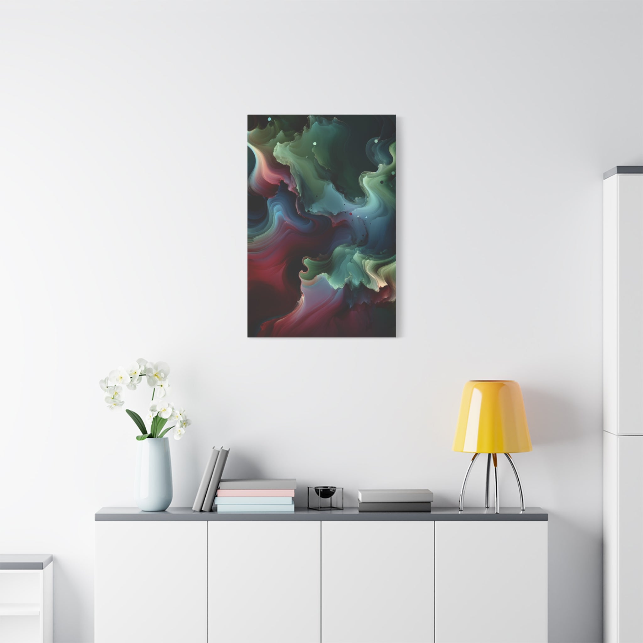 canvas-print-abstract-green-and-burgundy-wall-art-living-room-decor-gallery-wrap-canvas-abstract-wall-decor-colorful-art-home
