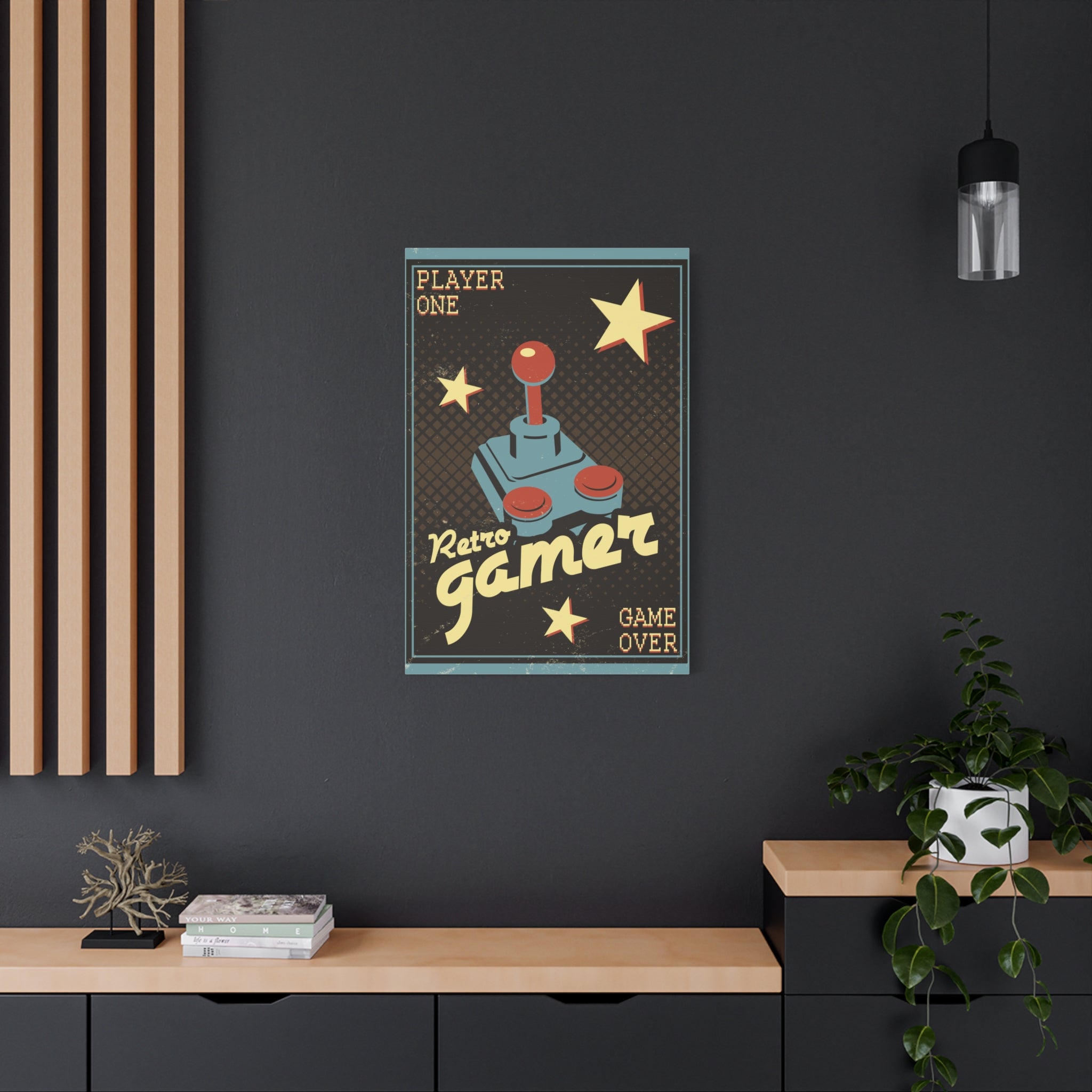 canvas-wall-art-retro-gamer-home-decor-game-over-matte-canvas-print-gaming-wall-decor-video-game-art-gamer-gift-vintage-art