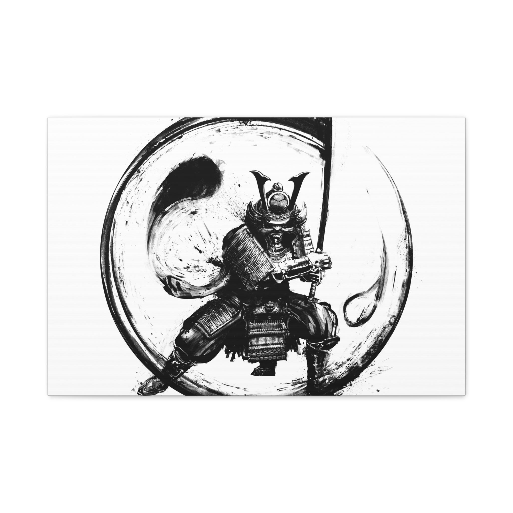canvas-wall-art-japanese-samurai-ying-yang-katana-oni-mask-black-and-white-home-decor-zen-wall-hanging-asian-art-samurai-swor