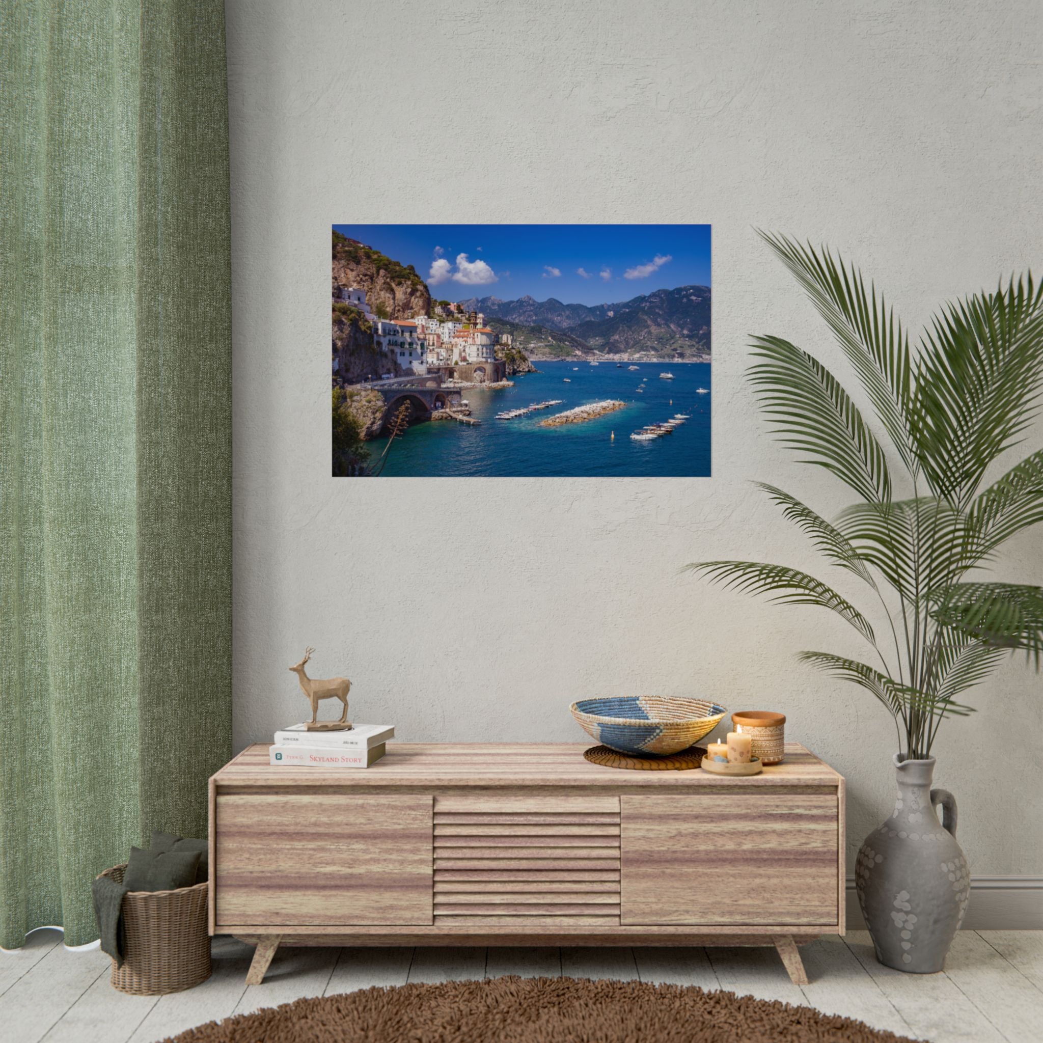 italy-amalfi-coast-poster-print-coastal-wall-decor-coastal-wall-art-coastal-wall-hanging-beach-wall-art