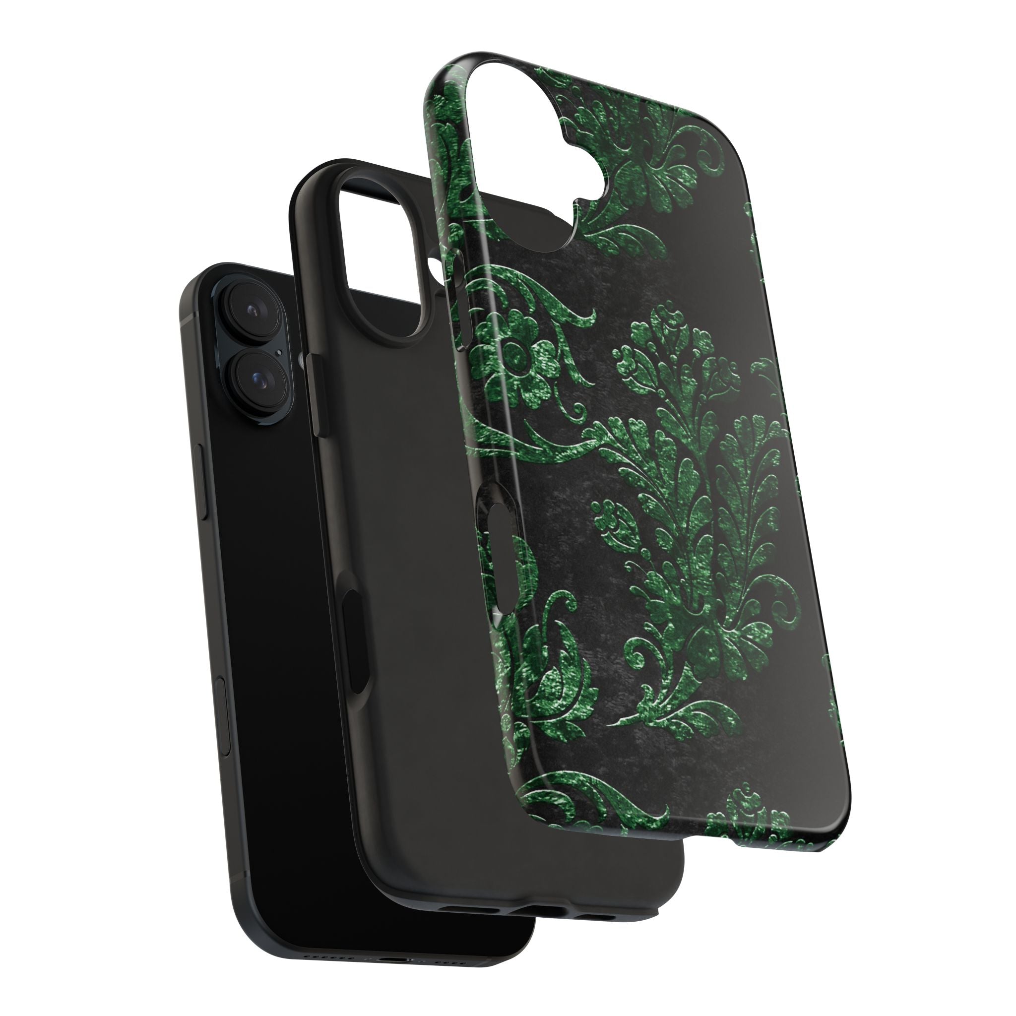 embossed-emerald-velvet-tough-iphone-case-protective-iphone-cover-heavy-duty-iphone-case-rugged-phone-case-durable-smartphone