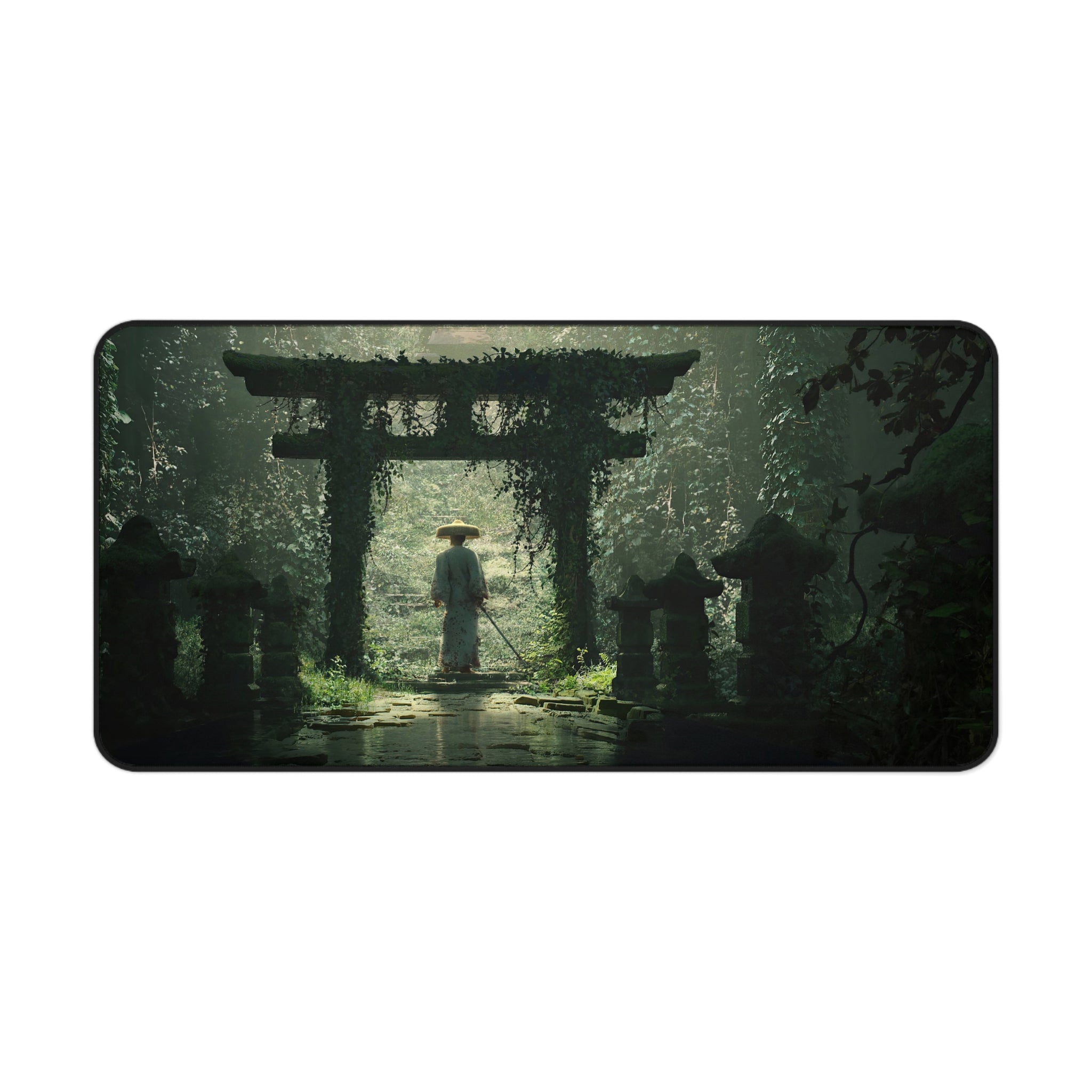 japanese-tori-gate-mouse-pad-japanese-samurai-katana-samurai-warrior-with-armor-desk-mat-japanese-anime-samurai-desk-pad