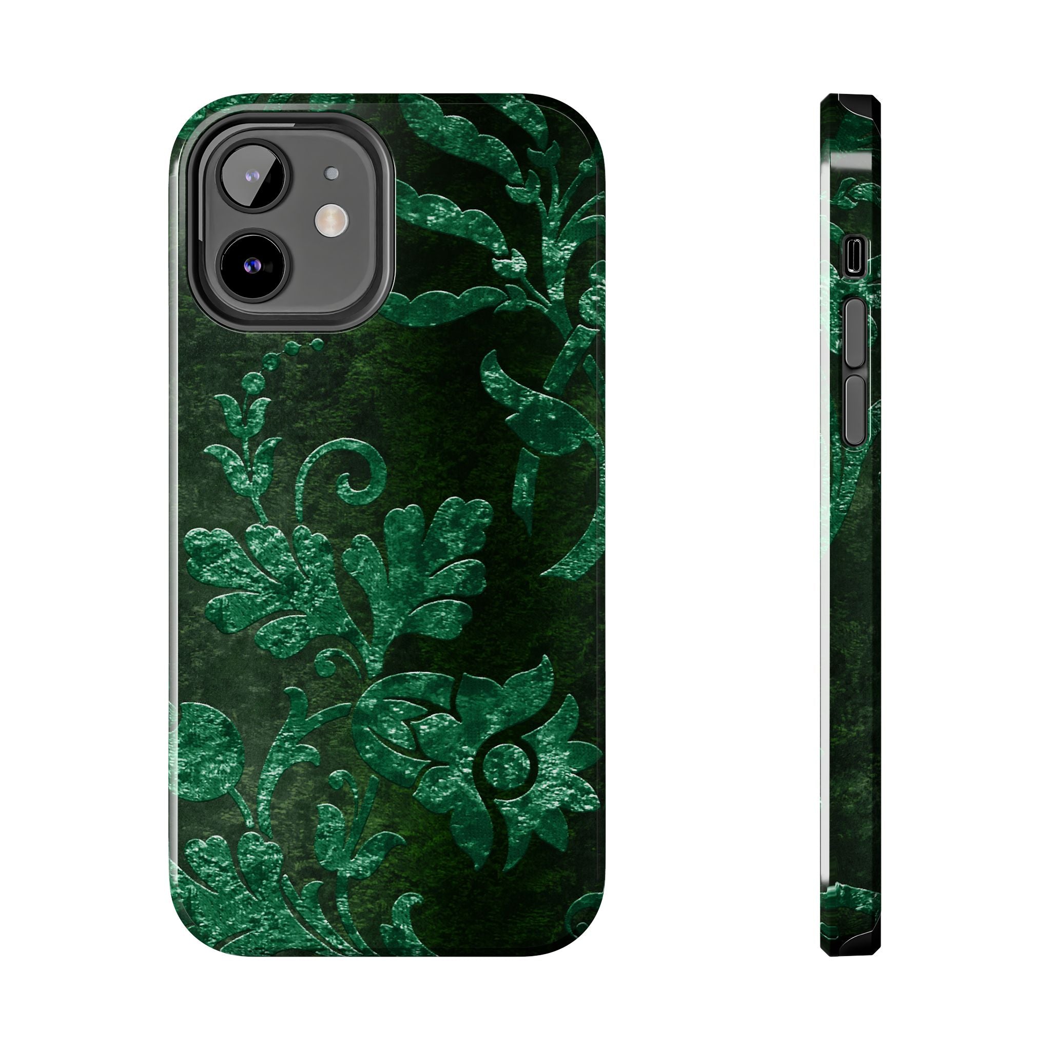 embossed-emerald-velvet-tough-phone-case-protective-iphone-cover-heavy-duty-phone-case-rugged-phone-case-durable-smartphone-c