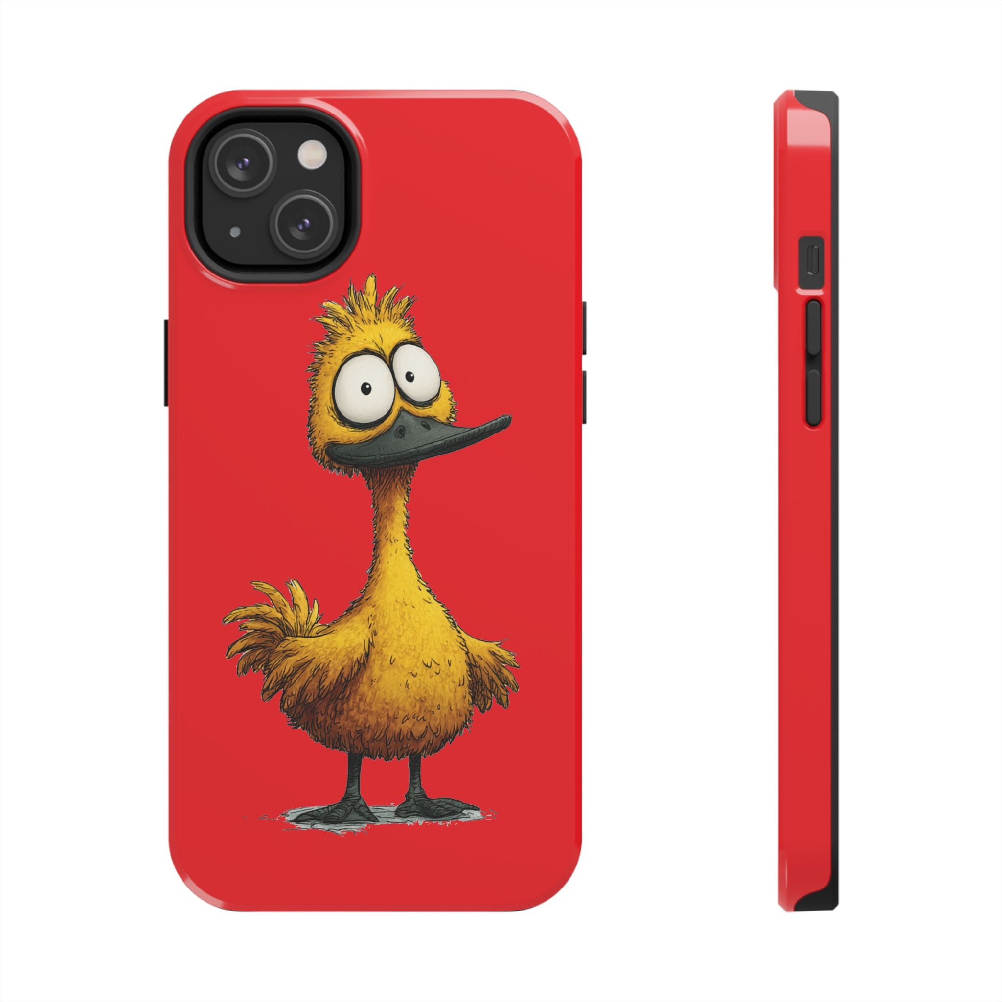 Quirky Funny Duck iPhone Tough Case - Kawaii Animal Phone Cover - Protective Phone Cover - Yellow iPhone Case