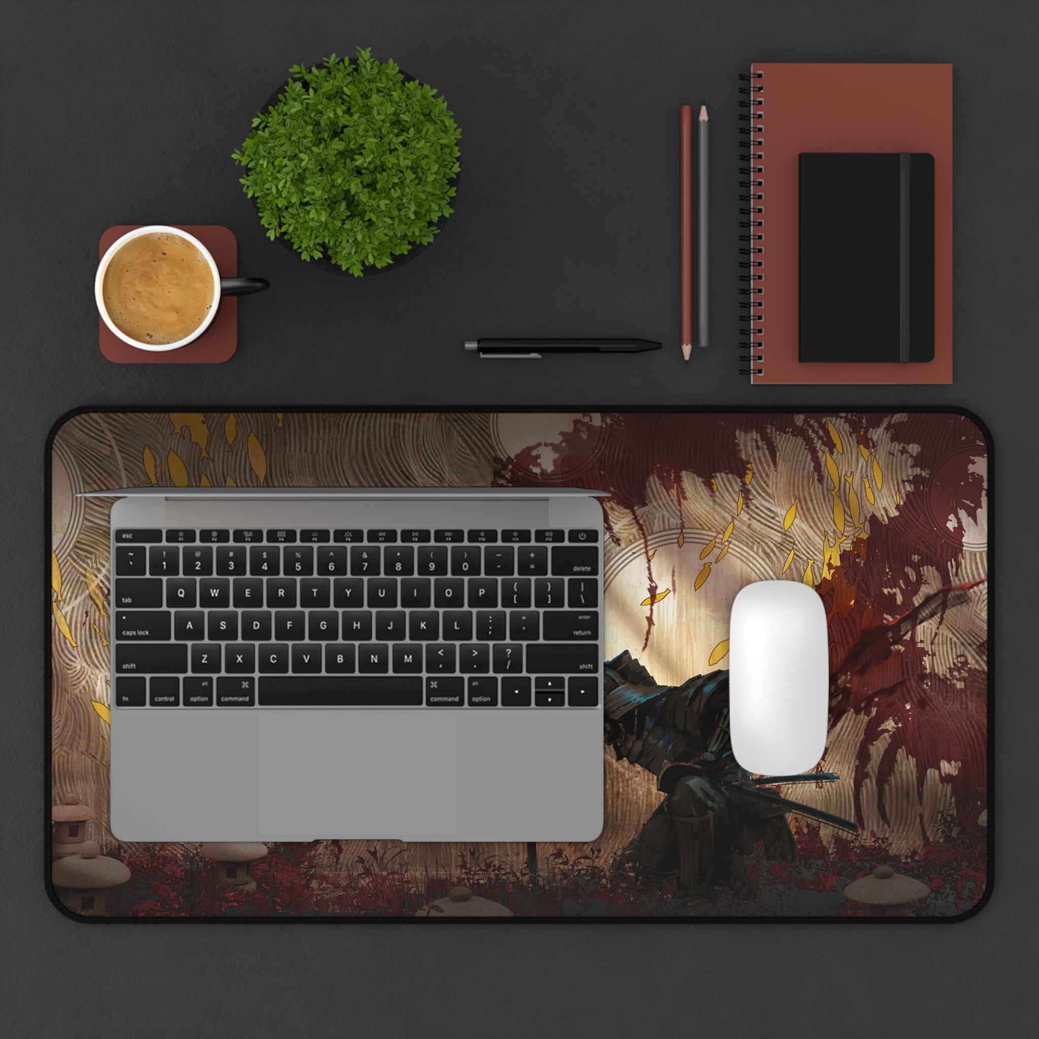 fantasy-samurai-warrior-mouse-pad-japanese-katana-samurai-warrior-desk-mat-japanese-anime-samurai-desk-pad-viper-art