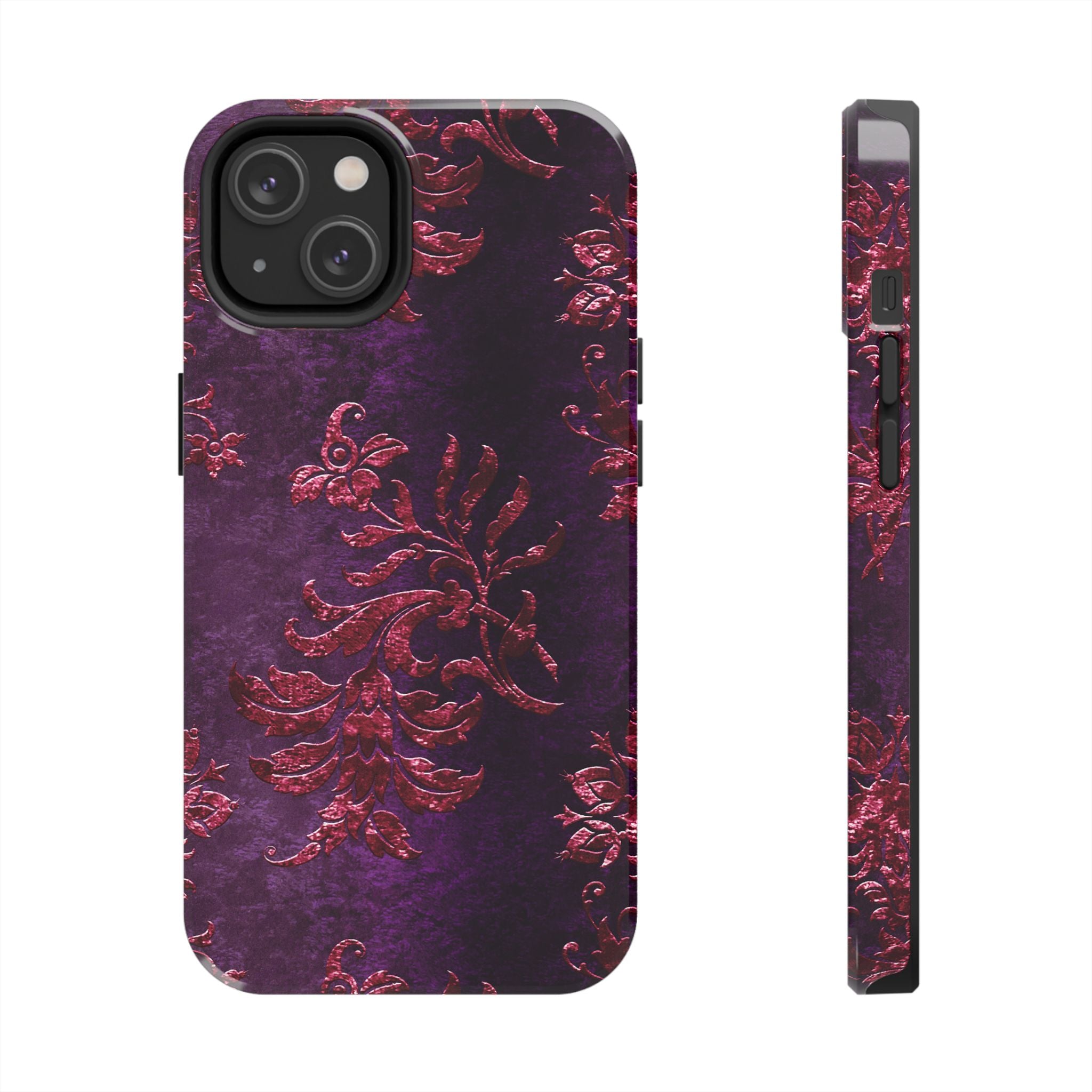 embossed-burgundy-velvet-tough-iphone-case-protective-iphone-cover-heavy-duty-iphone-case-rugged-phone-case-durable-smartphon